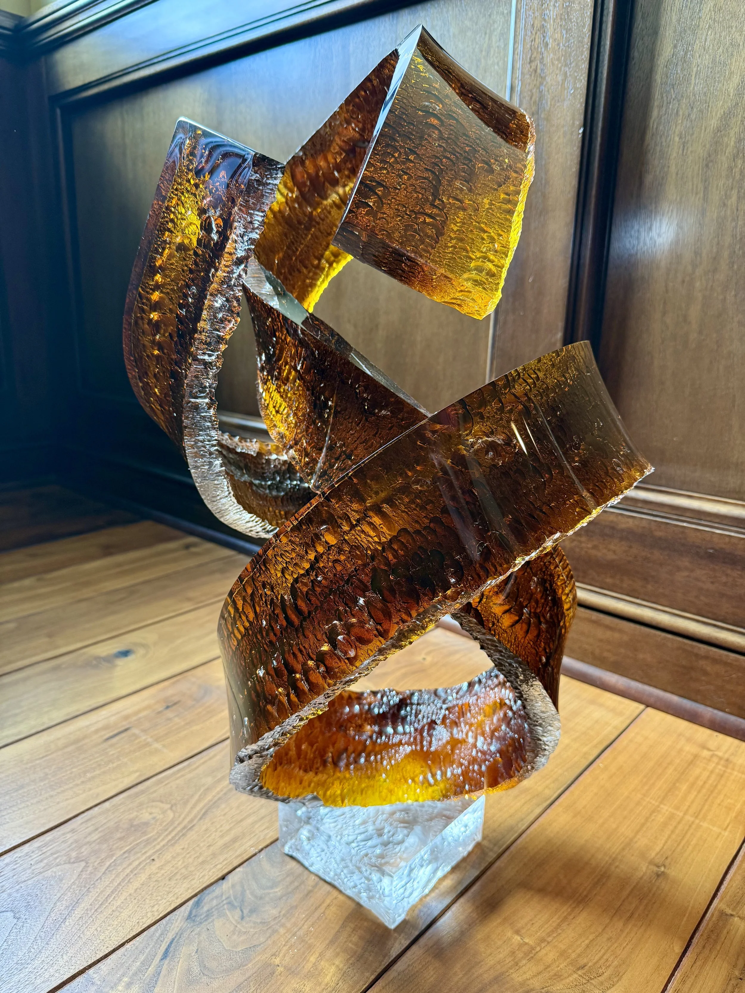 Lucite Acrylic Sculpture Signed by Artist Rod Garrett