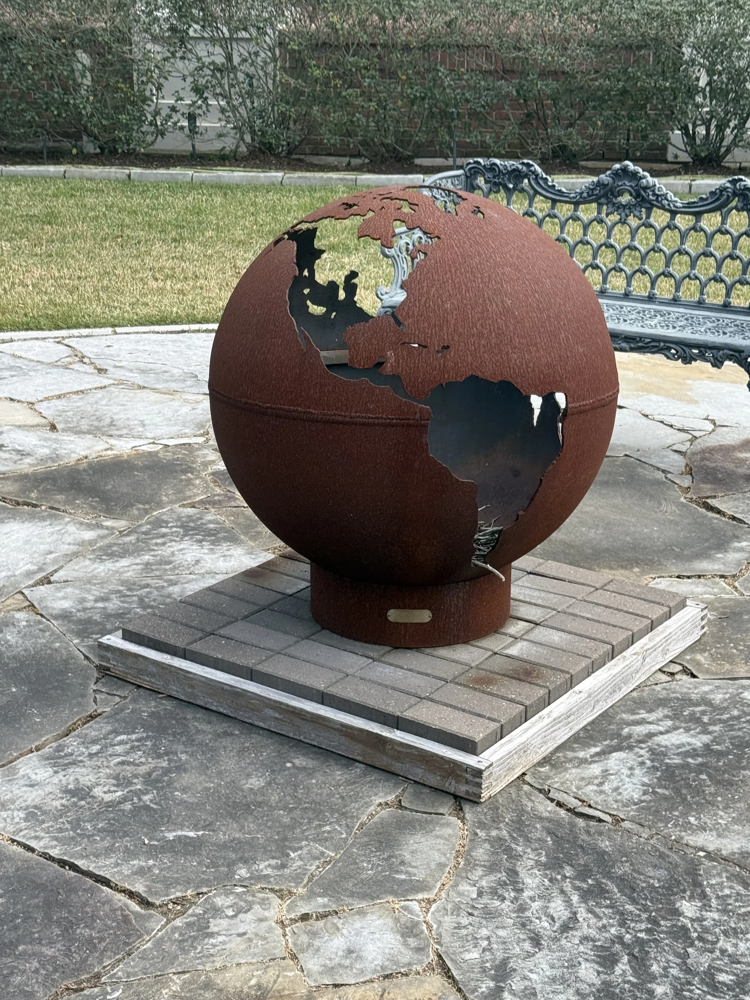 Third Rock Fire Pit Globe