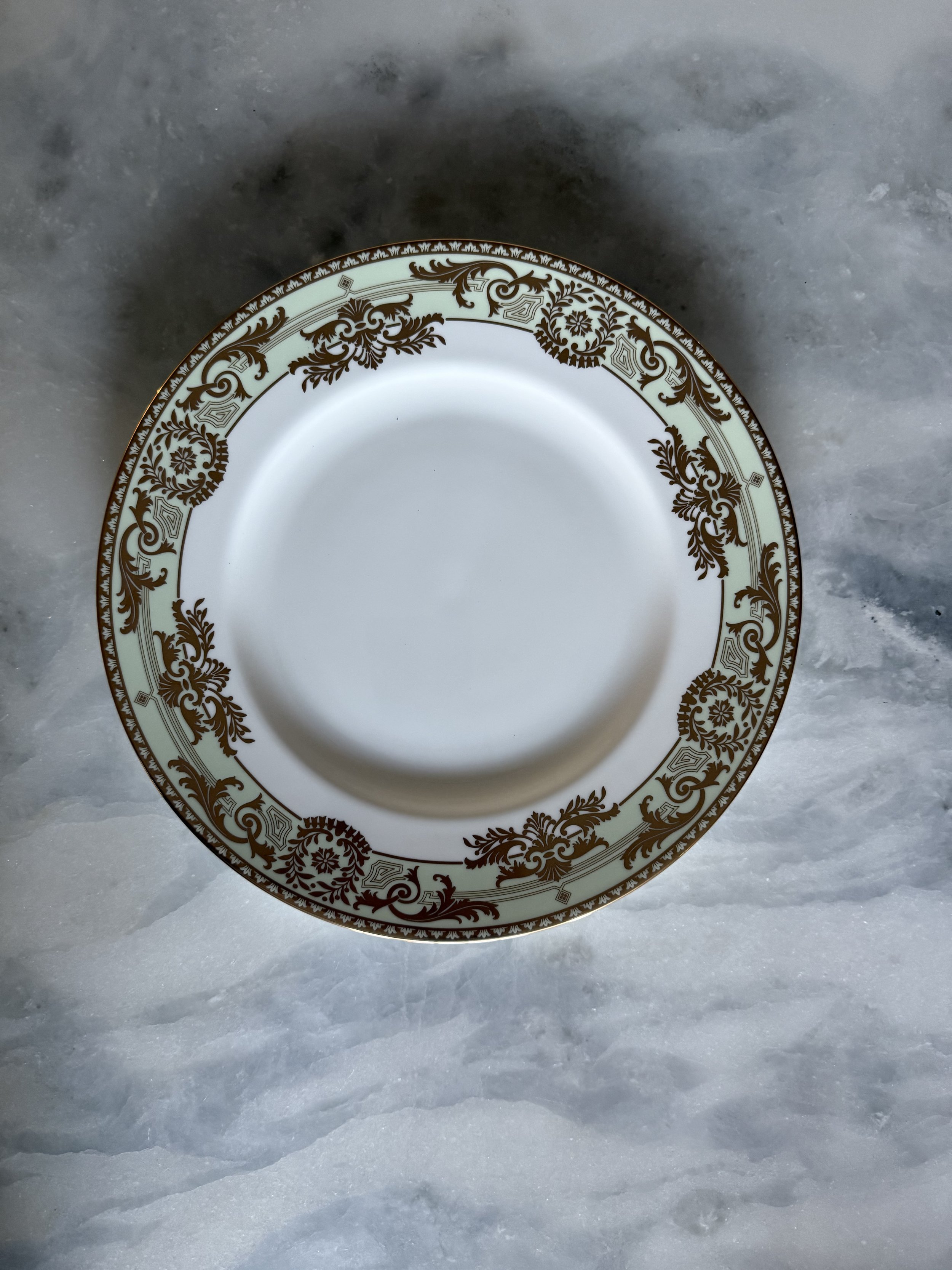 Twelve 6 Piece Dinnerware Sets - Marchesa by Lenox Fine Bone China Rococo Leaf Pattern