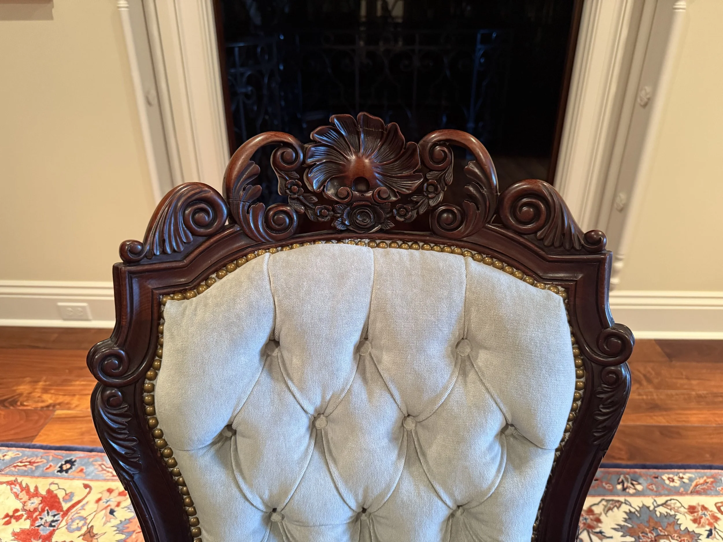 Set of 4 Victorian Rococo Revival chairs