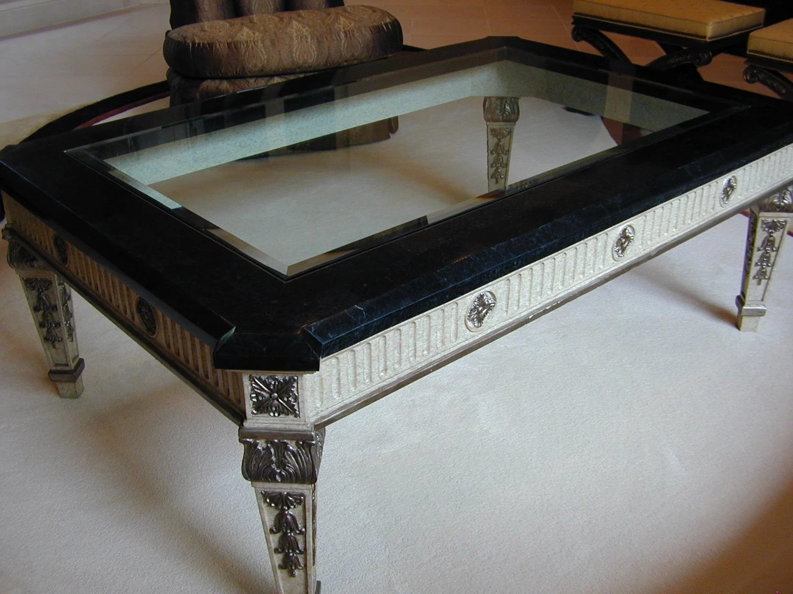 Glass Top Coffee Table