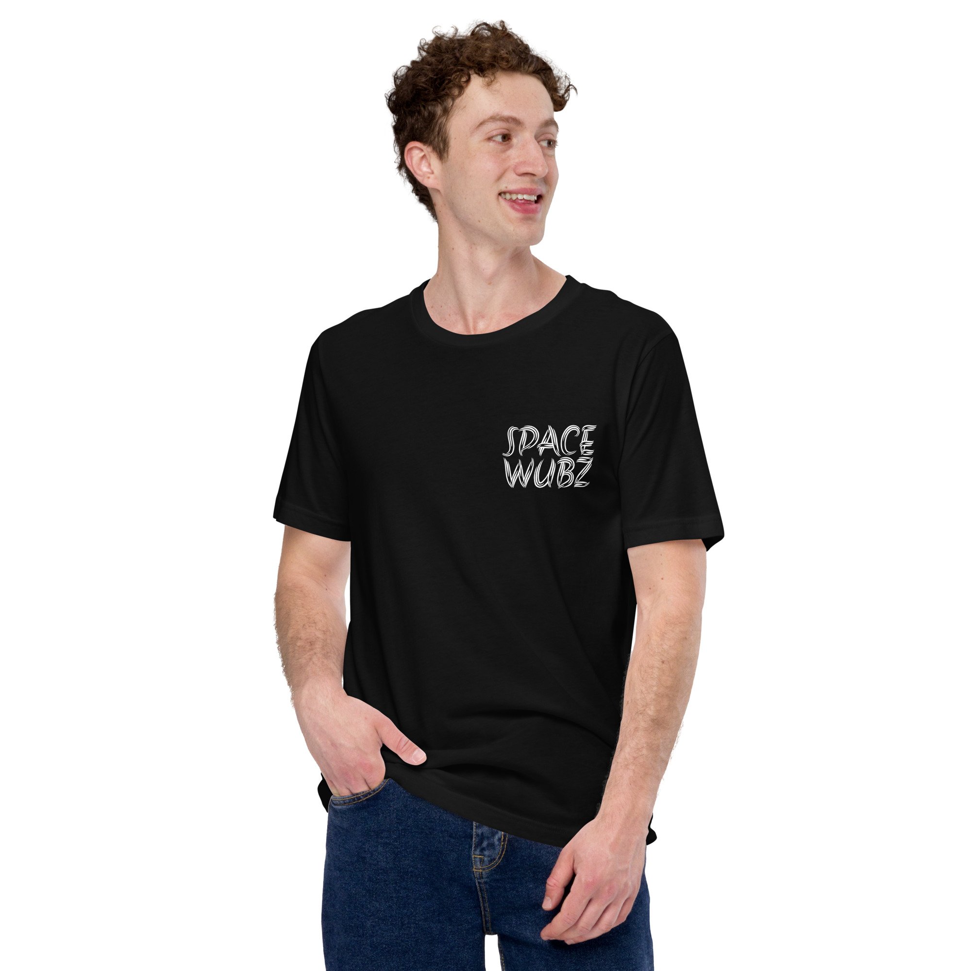 Unisex Black T-Shirt with White Logo - Front Only