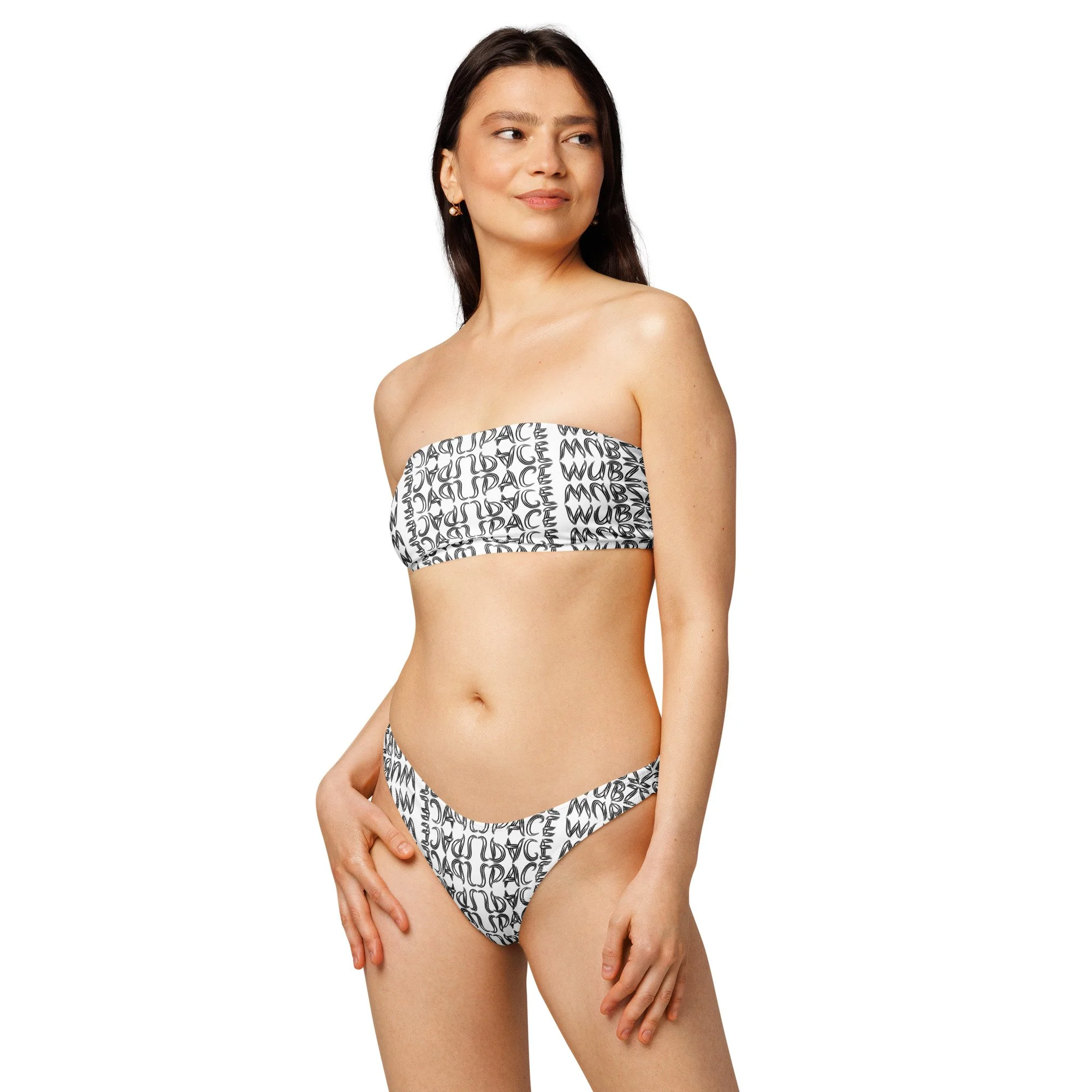 All-Over Print Bandeau Bikini