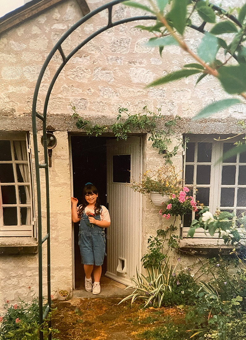 Parisian garden portrait age 10