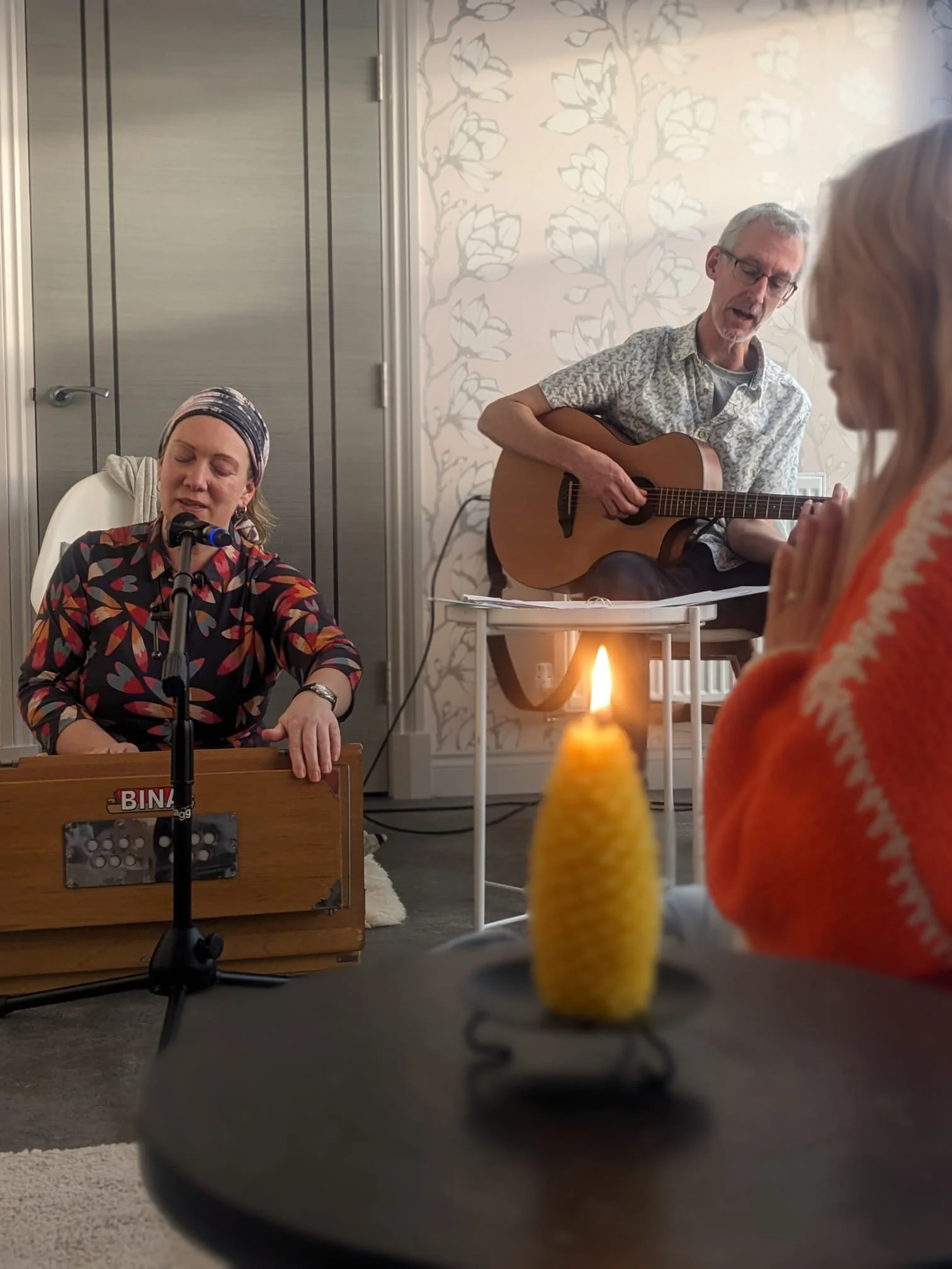 Kirtan at Cycles of Change Clinic in Hoton