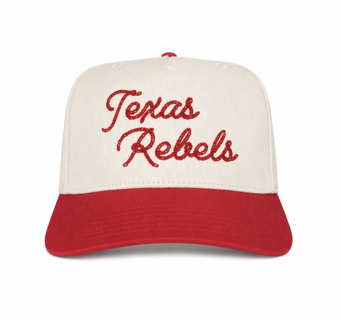 Red/Khaki Rope Texas Rebels Hat