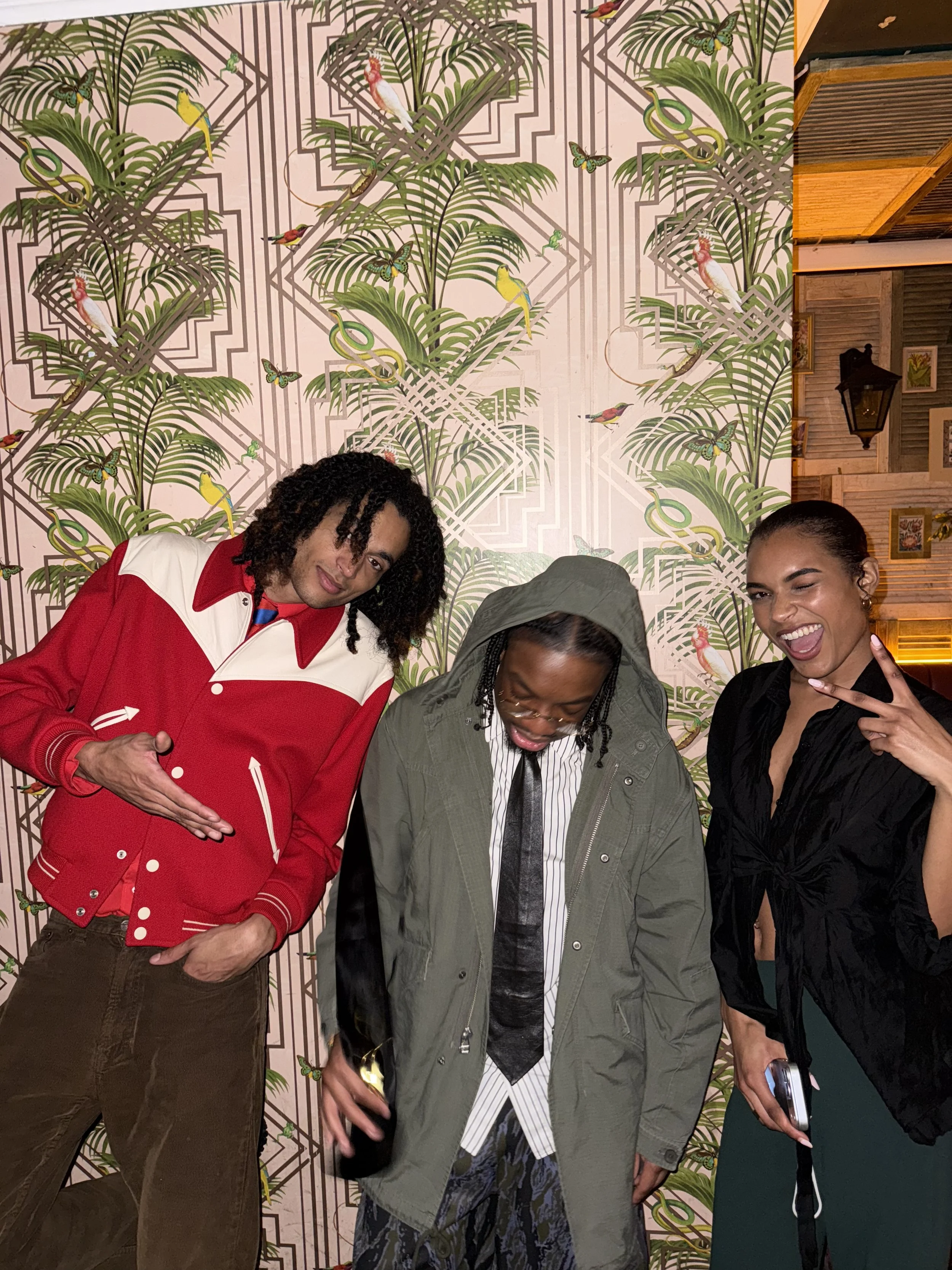 three trendy youngsters