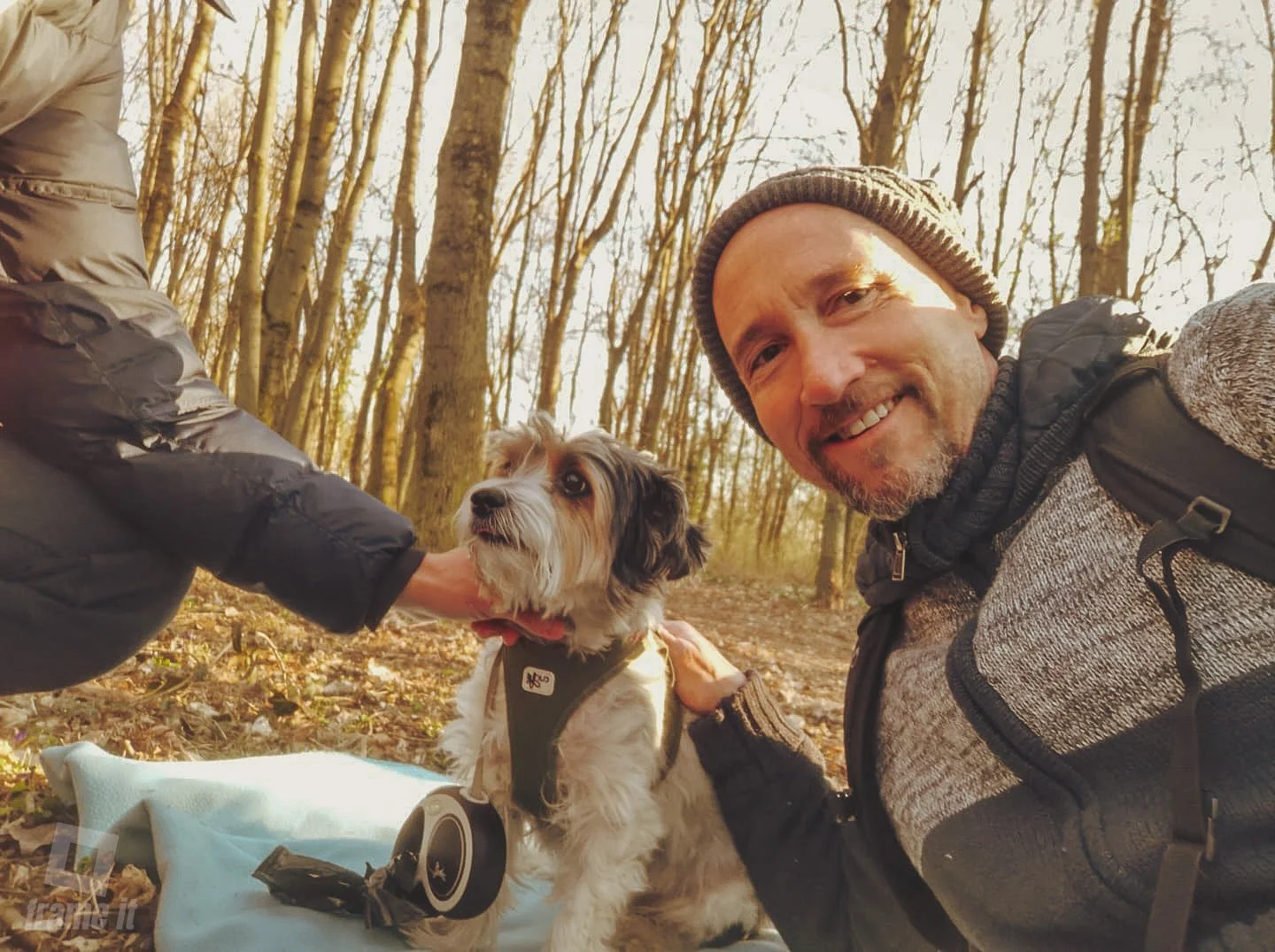 Thomas Bartonik beim Hundeshooting mit Leo
