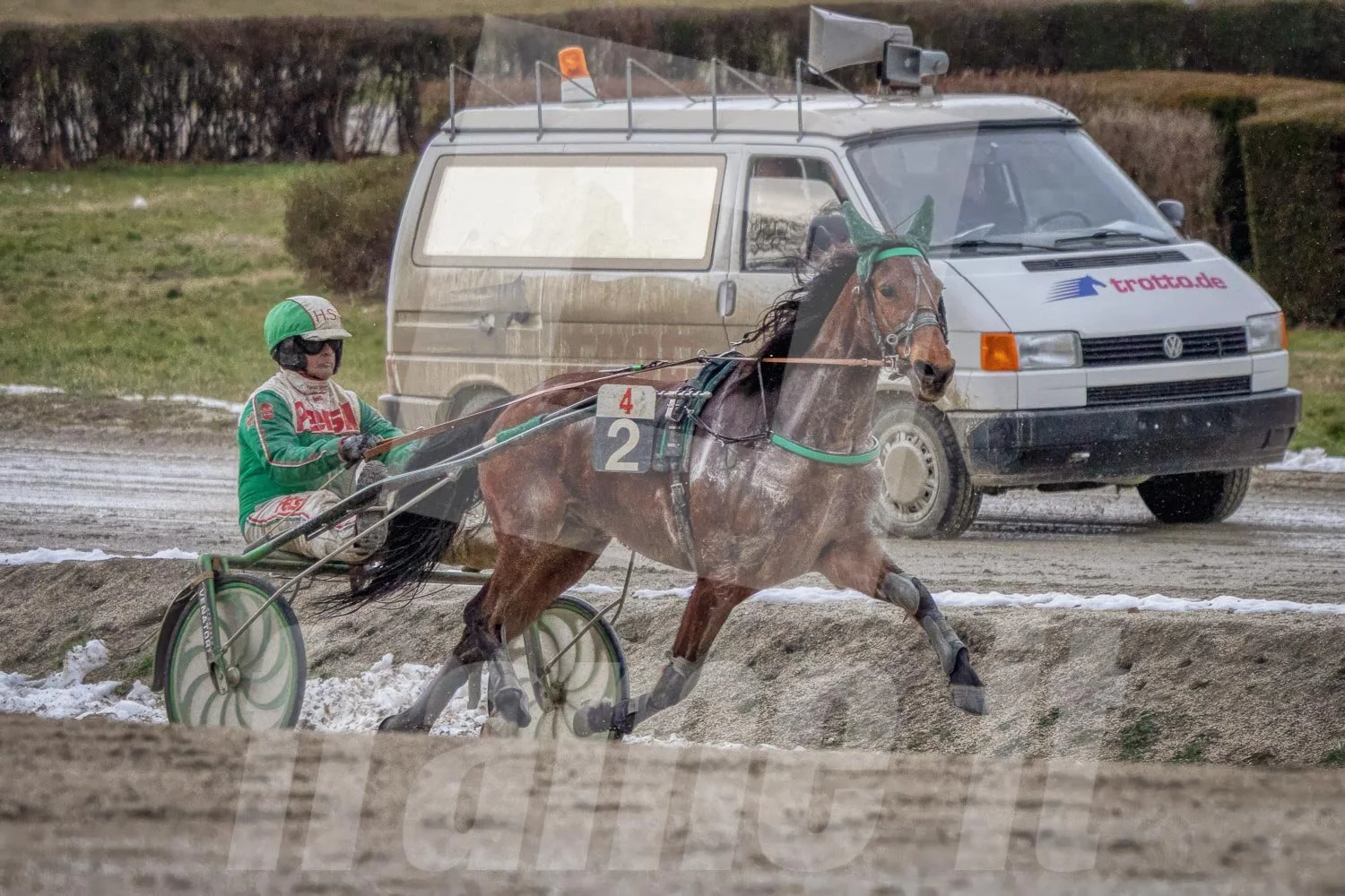 Trabrennpark Krieau in Wien, Bus der Rennleitung.