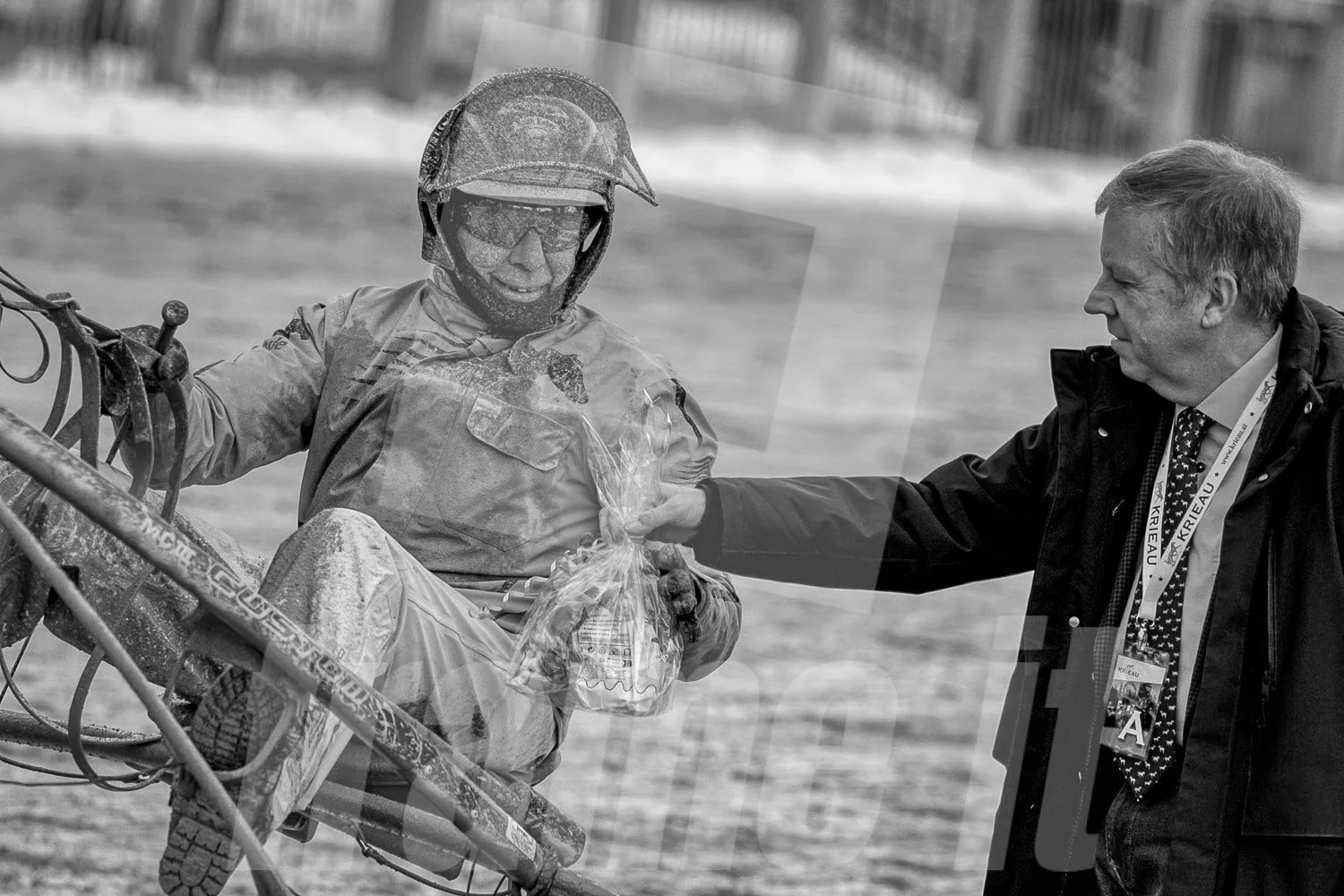 Ehrung auf der Trabrennbahn in der Wiener Krieau.