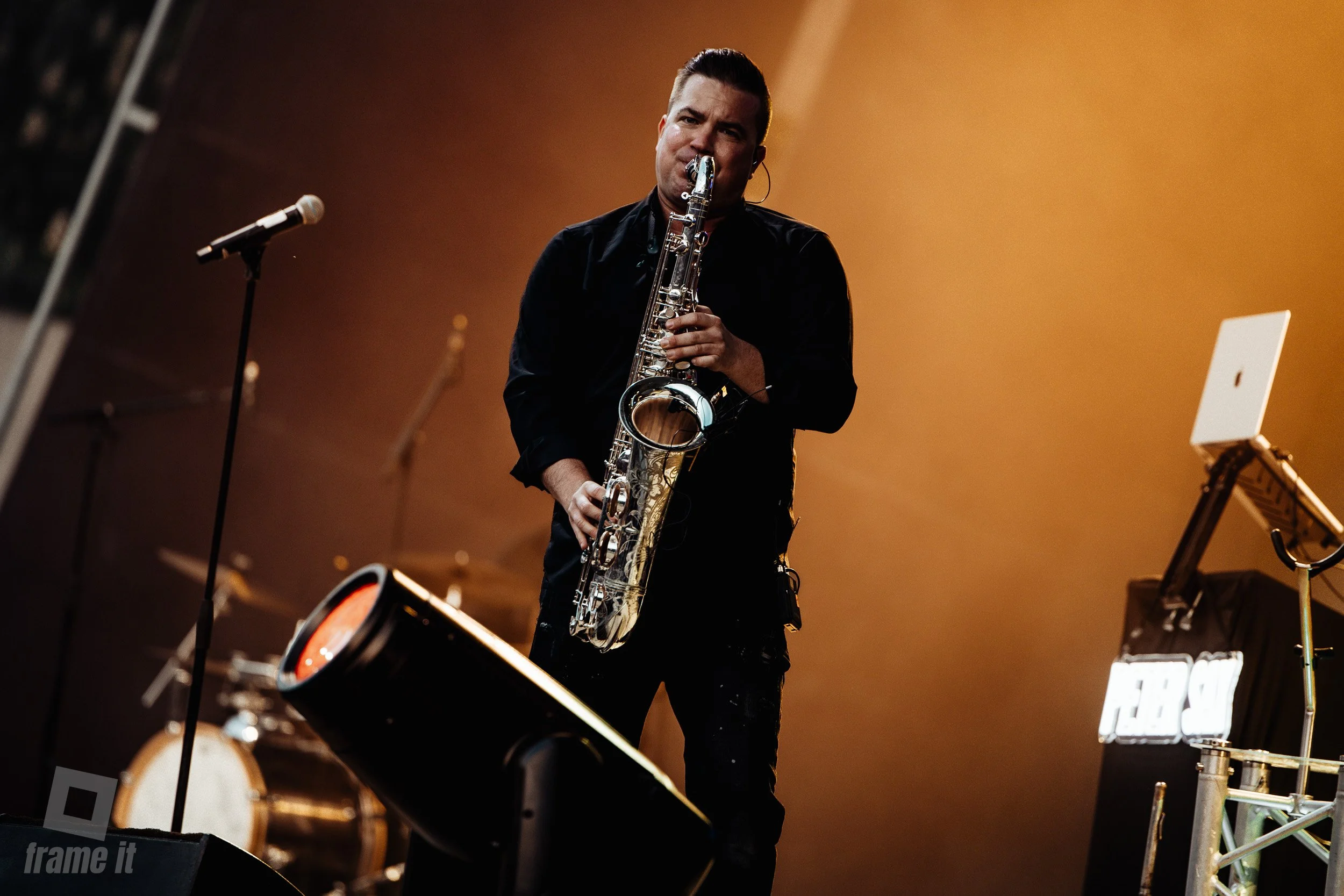 Dave Camille am Keyboard bei Peter Sax Wolkenturm Grafenegg