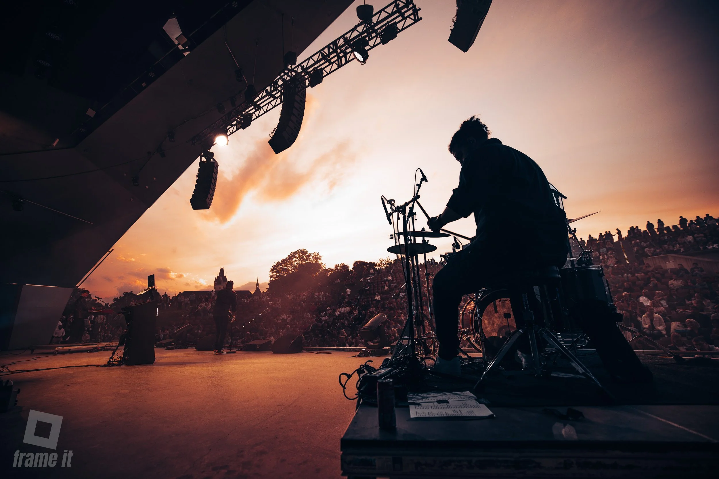 Schlagzeuger bei Peter Sax Konzert im Wolkenturm