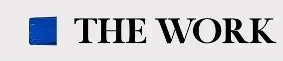 The blue square logo followed by the text 'THE WORK' in black capital letters.