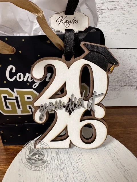 Laser Cut Graduation Keepsake Ornament - Personalized