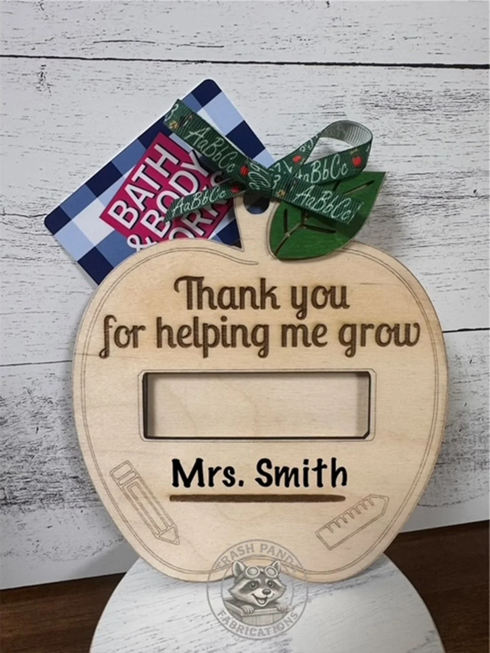 Personalized Apple Gift Card Holder & Coaster