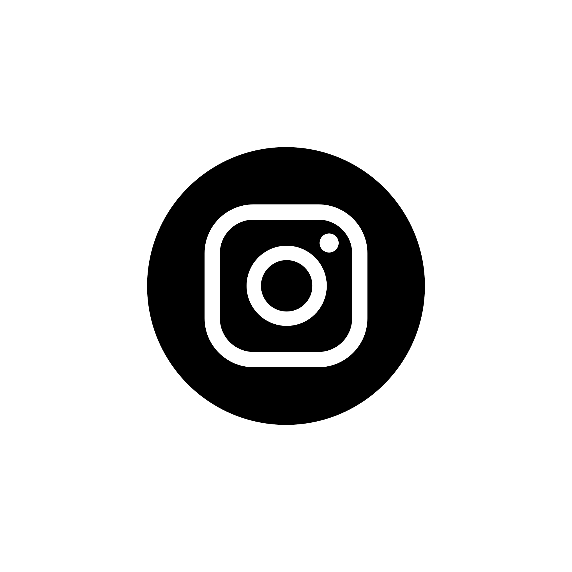 Instagram logo on a black background