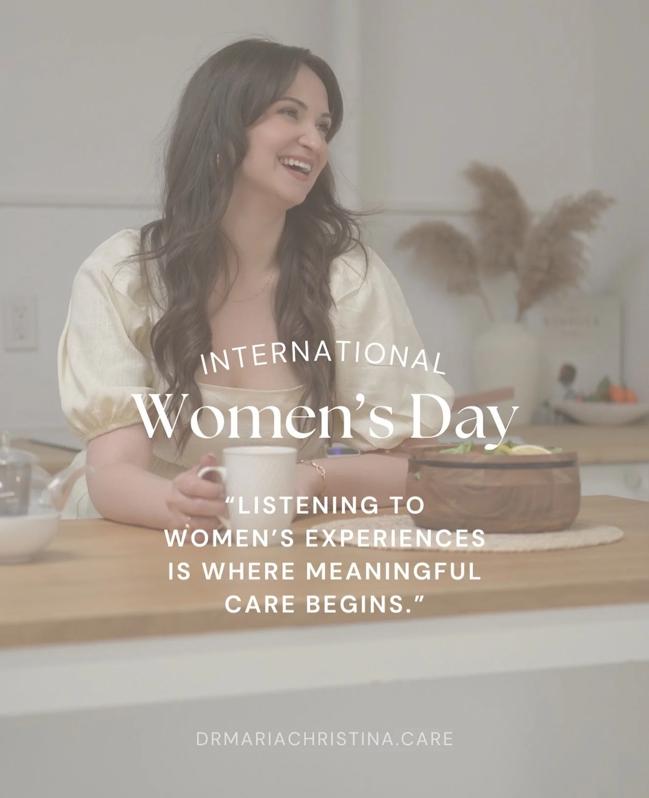 This International Women&rsquo;s Day, it feels like a meaningful moment to reflect. 

As a naturopathic doctor, it is such a privilege to support women through so many different seasons of their lives, and to create space for them to feel heard, unde