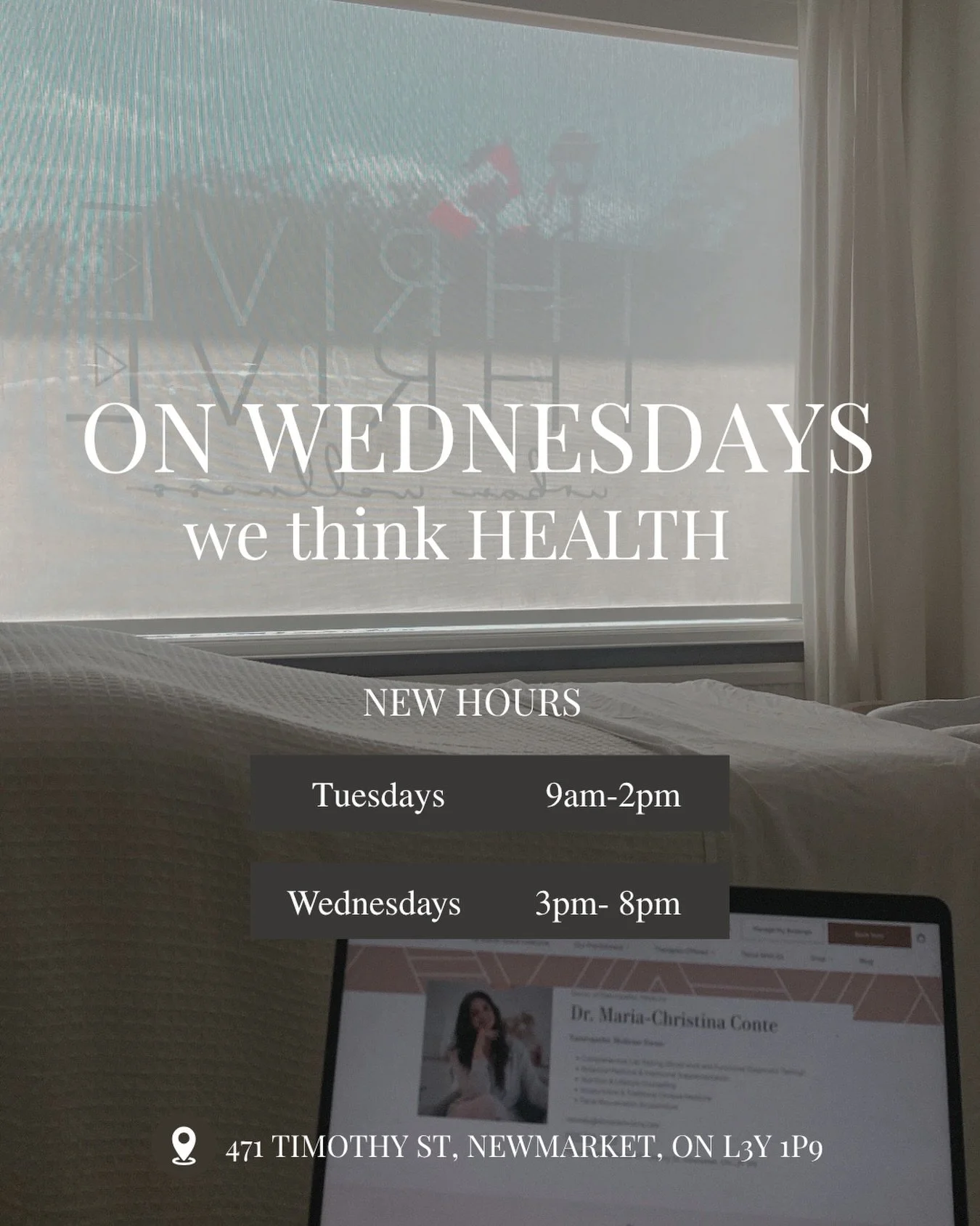 More opportunities to connect and support your health journey.

I&rsquo;m pleased to share that I have expanded appointment availability:

🌿 Tuesdays: 9:00 AM &ndash; 2:00 PM
🌿 Wednesdays: 3:00 PM &ndash; 8:00 PM

Whether you&rsquo;re seeking suppo