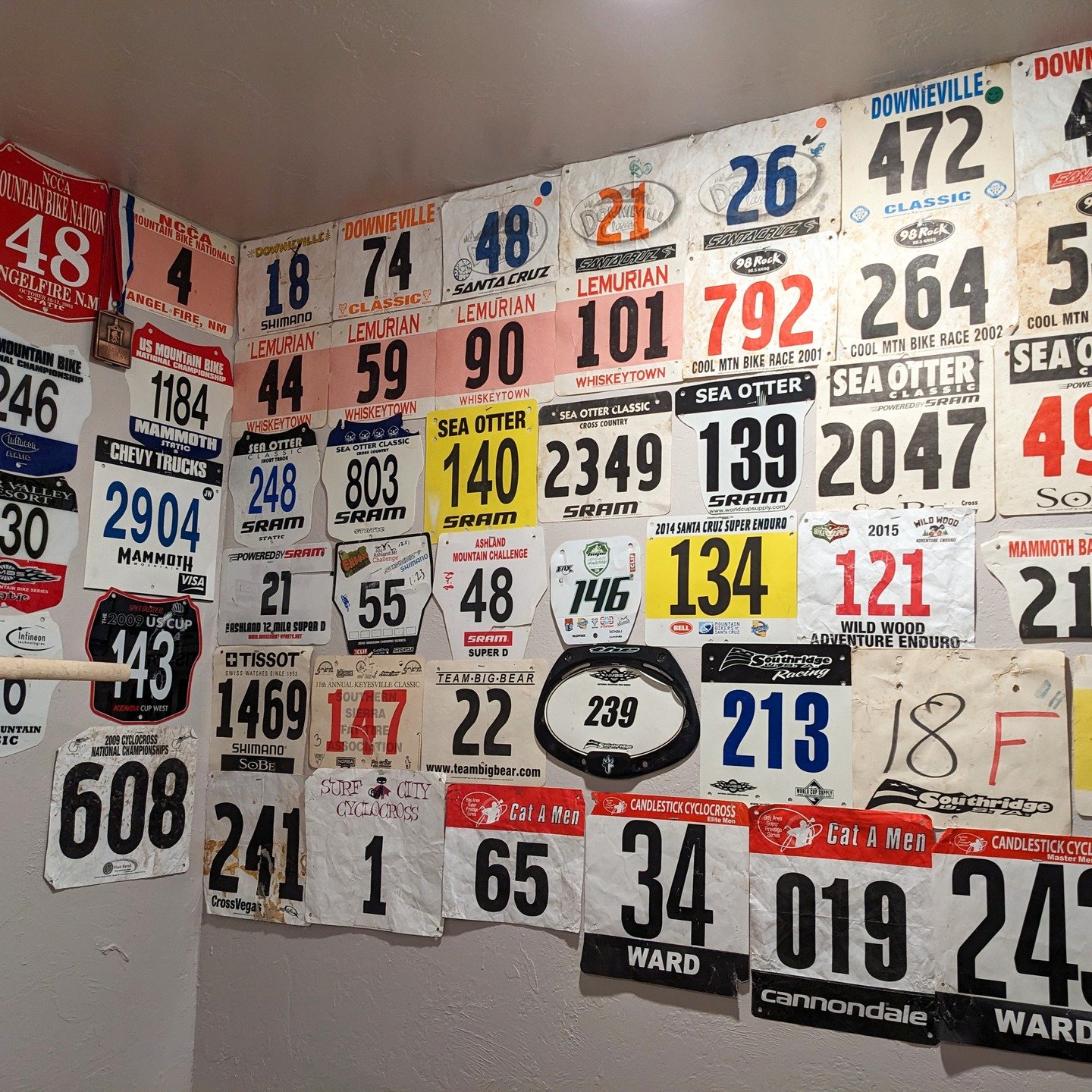 Did some decorating in the suspension shop today. These numbers plates serve two purposes:
1) They add some color to a blank wall. 🙂

2) More importantly they serve as a visual reminder of the work and dedication required to achieve lofty goals.

Si
