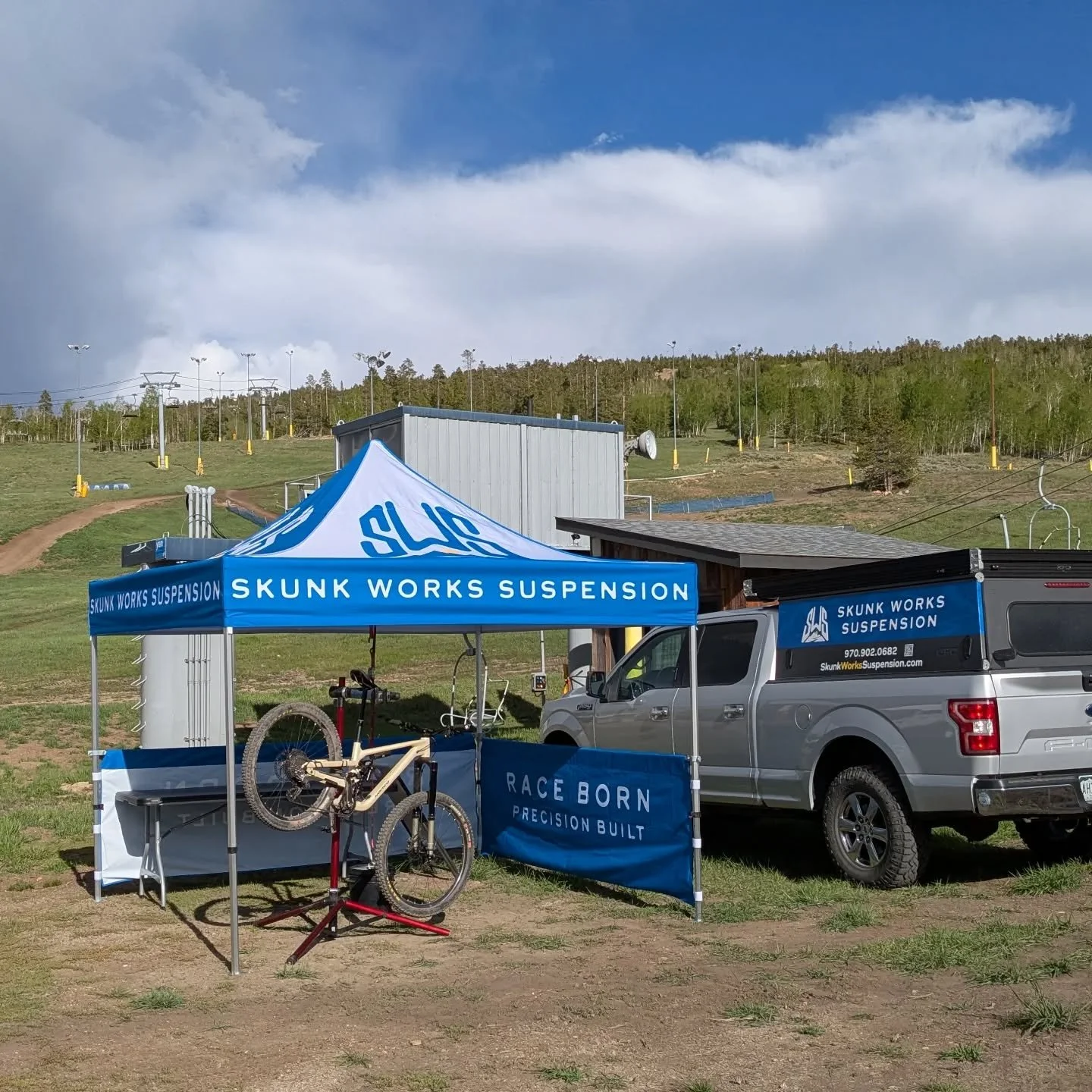 We are setup at ground zero for round #1 @bigmountainenduro at Granby Ranch. 
 
Looking forward to the chainless race tomorrow to kick it all off. 🤘