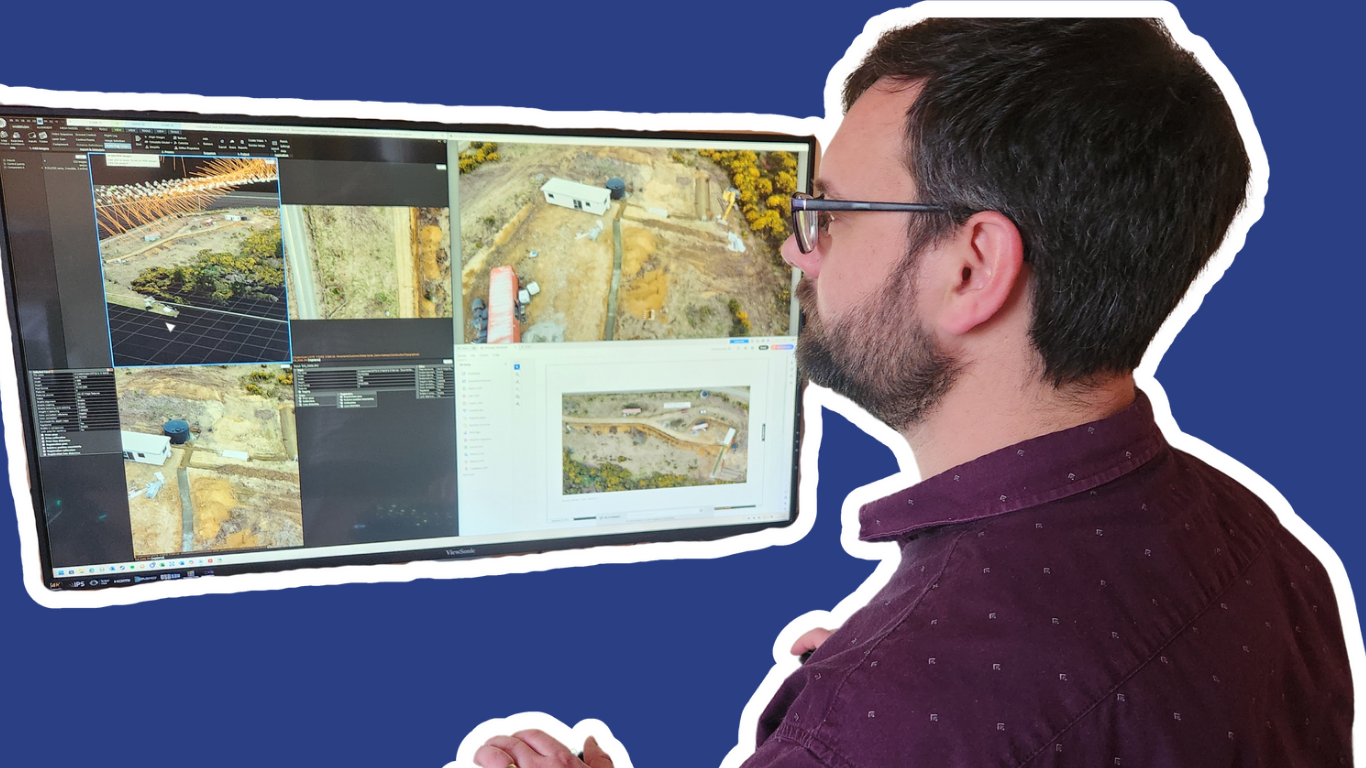 Elliot working on giving construction contract advice