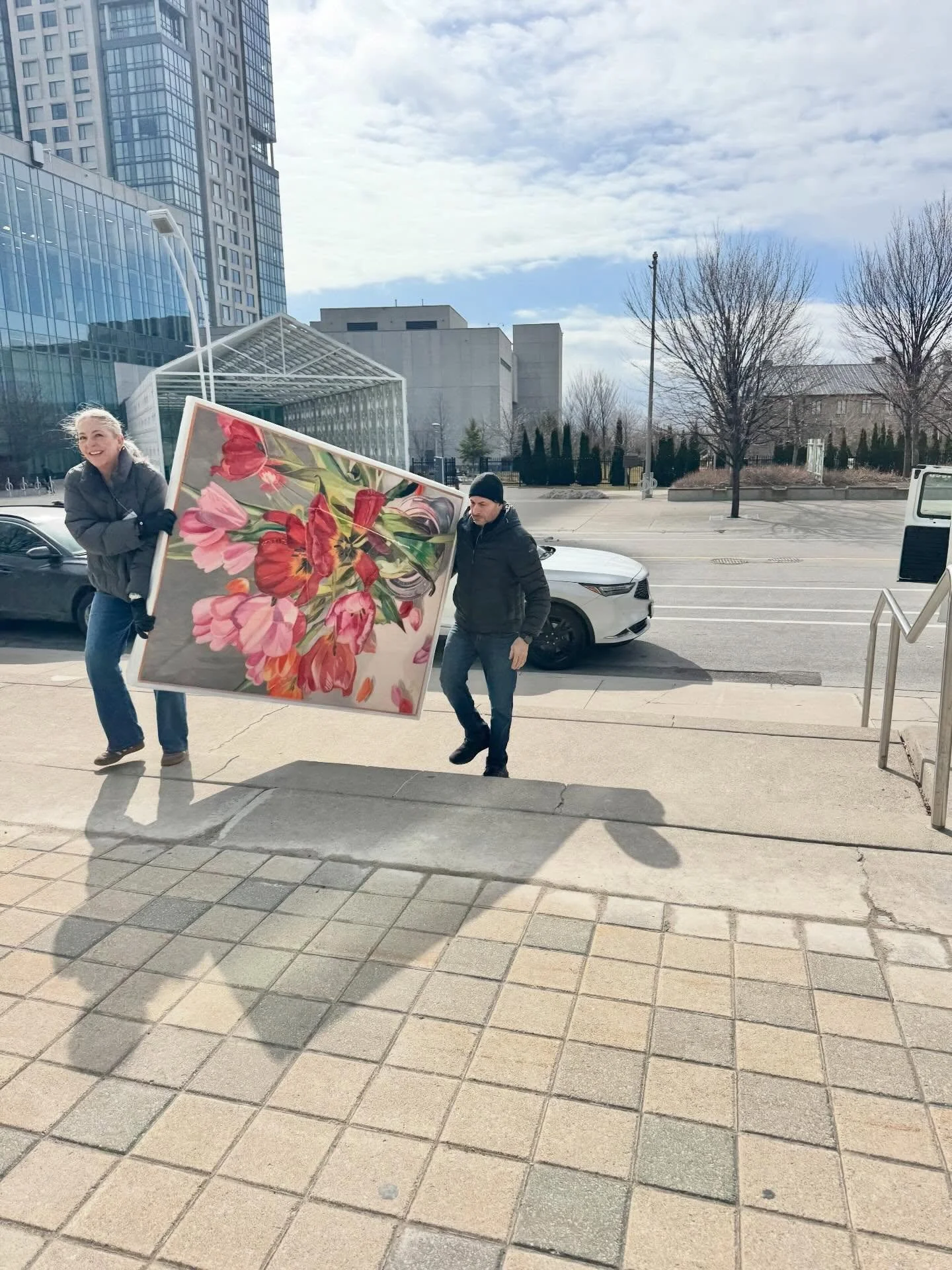 The man I need&hellip;thank you Tony for being such a pillar of support, you are always there for me!  Early morning booth change up!  #losded #marymclornvalle #artistpriject #changeuo #manineed
