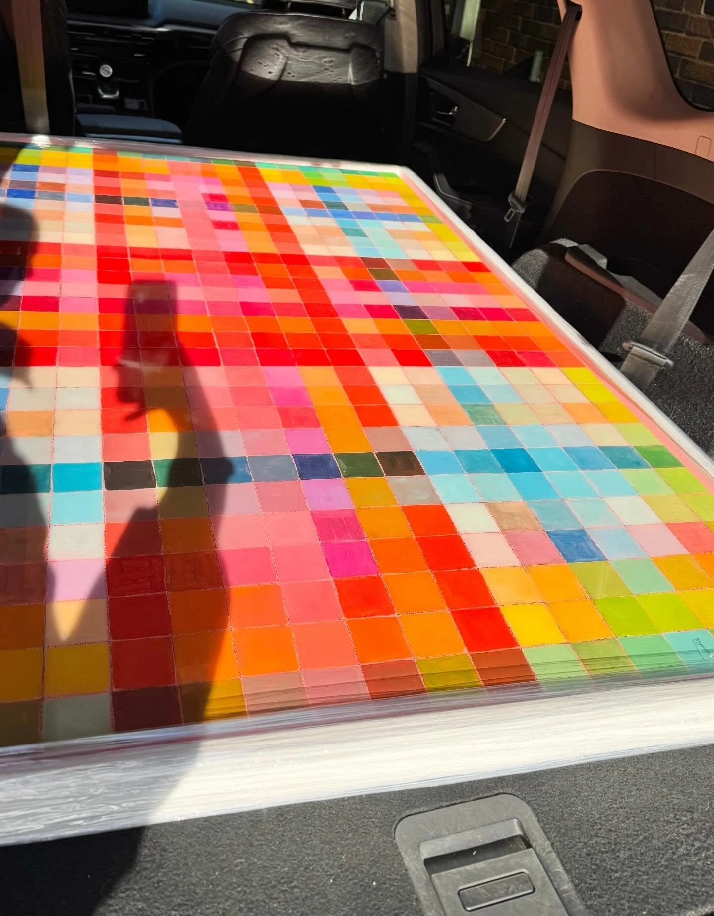 Art delivery day!  One secret to creating a curated and beautiful home is collecting a mix of original art&hellip; large, small, whimsical marks of hands, quirky, playful, historical, colourful.. pencil, encaustic, sculpture, photography, painting, a