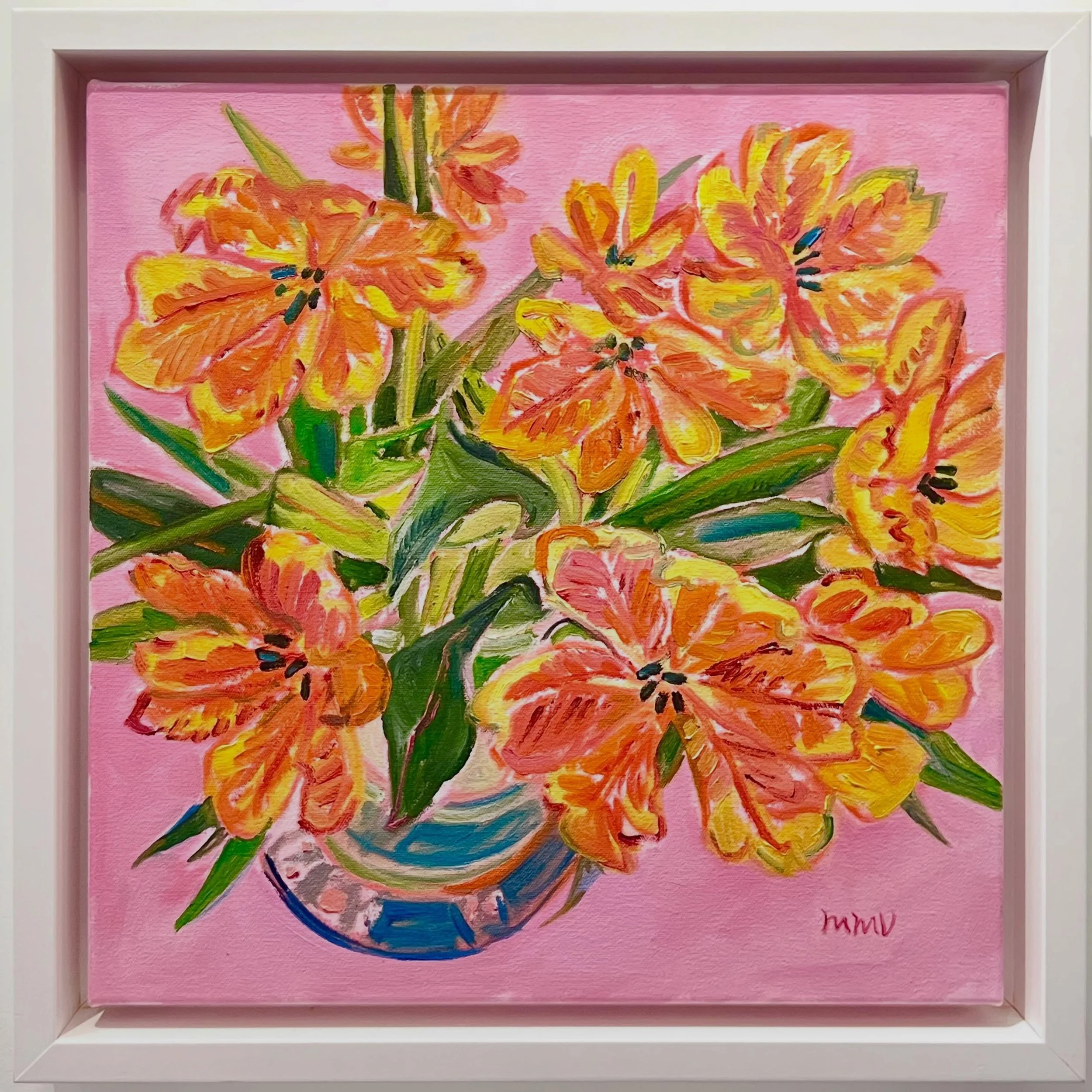 &ldquo;Flowers?  For spring?  How groundbreaking.&rdquo;Here is a Mother&rsquo;s Day bouquet to all the women out there who are being celebrated. &ldquo;Yours Truly&rdquo;, 16 x16, oil on canvas.  #mothers #yourstruly #marymclornvalle #flowersforspri