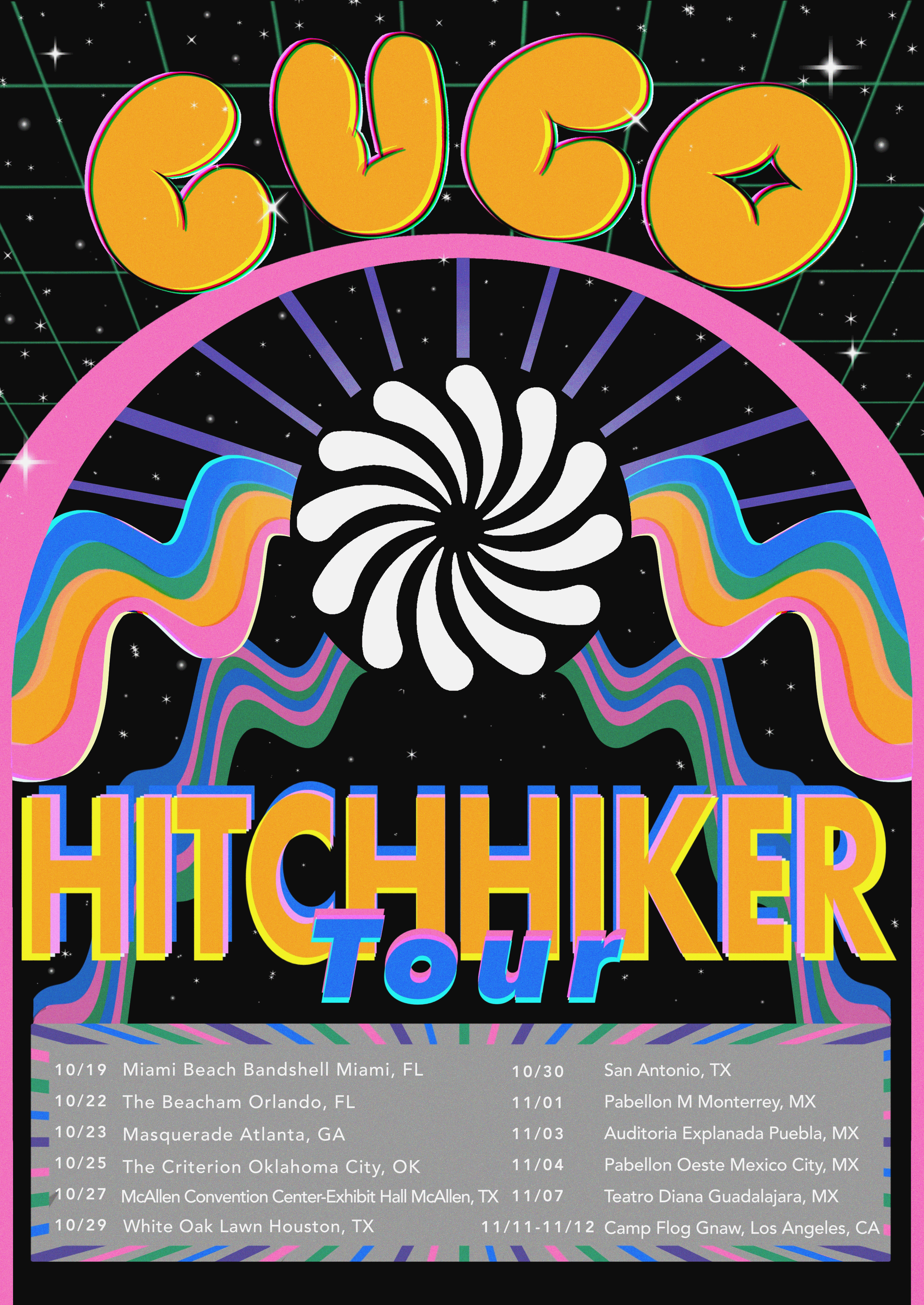 *Not Official* Promotional Tour Poster created October 2023 in Ibis Paint.