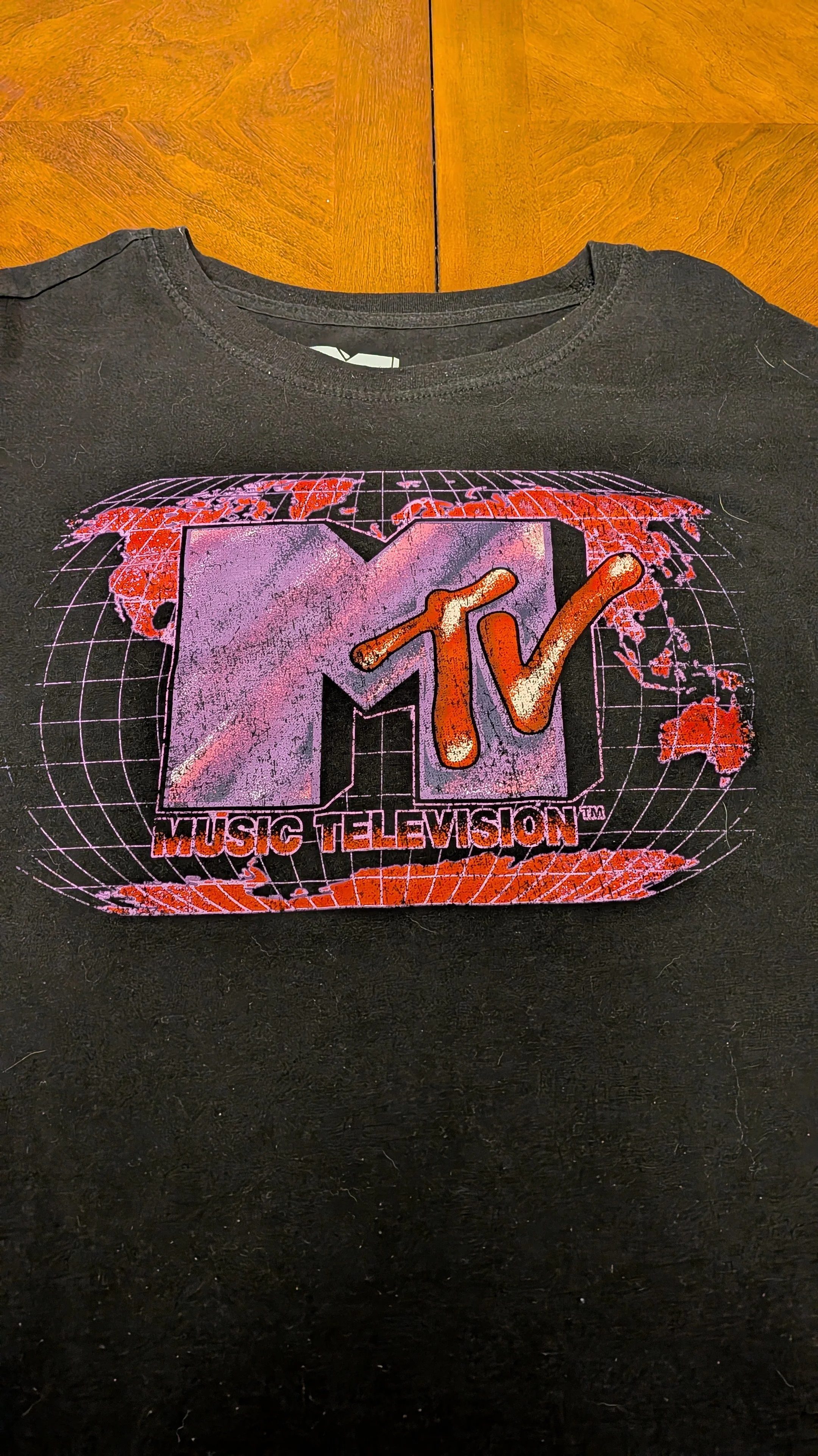 MTV Music Television Long Sleeve Graphic Shirt - Black - Tagged 2XL (fits XL, relaxed XXL)