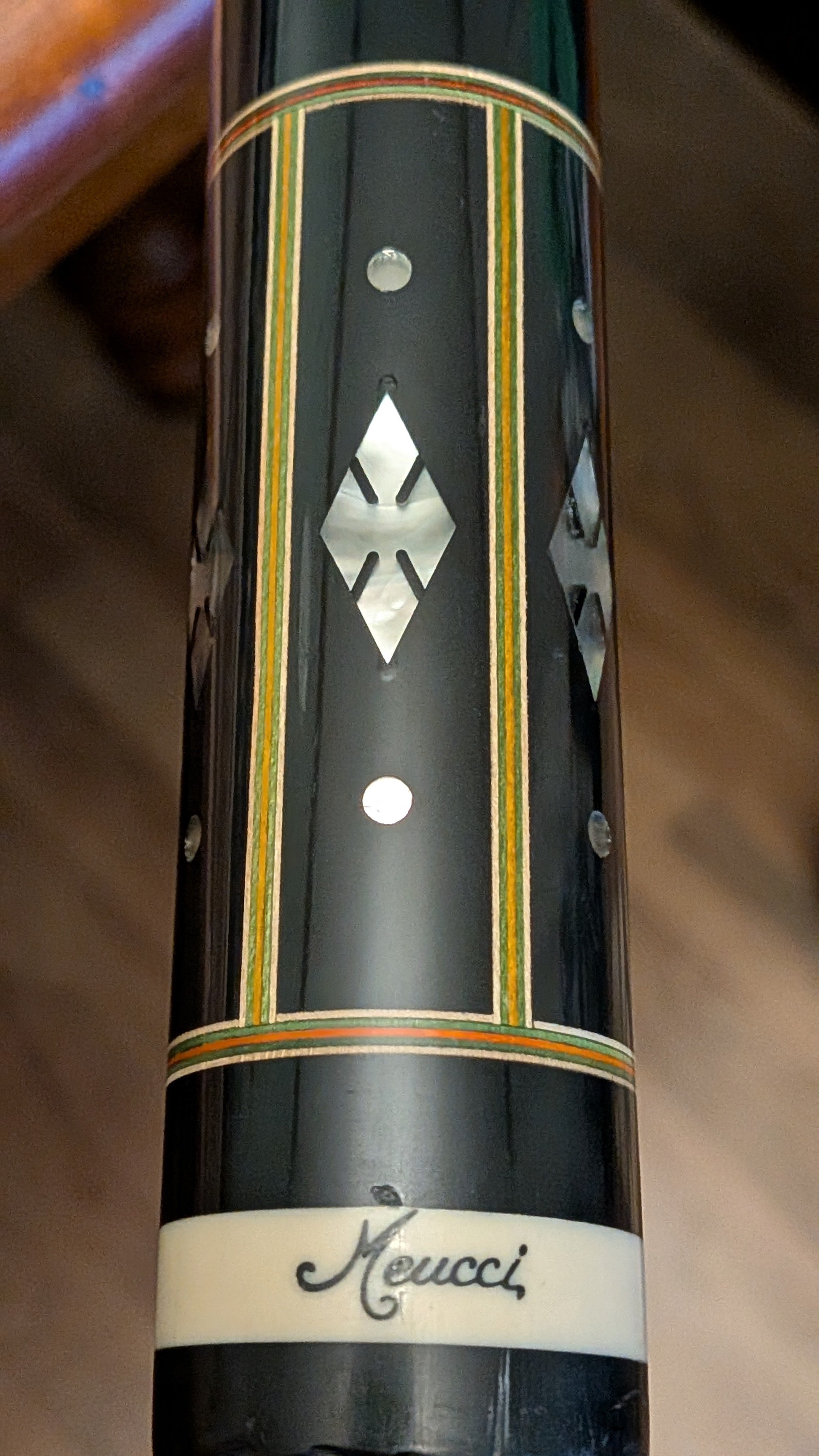 Meucci Pool Cue w / 2 Black Dot Shafts + Jump / Break Cue & Case (Read Description)