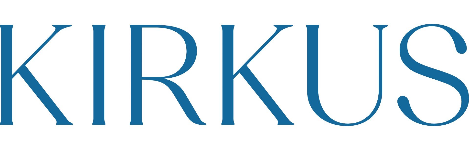 The word "KIRKUS" written in large blue letters.