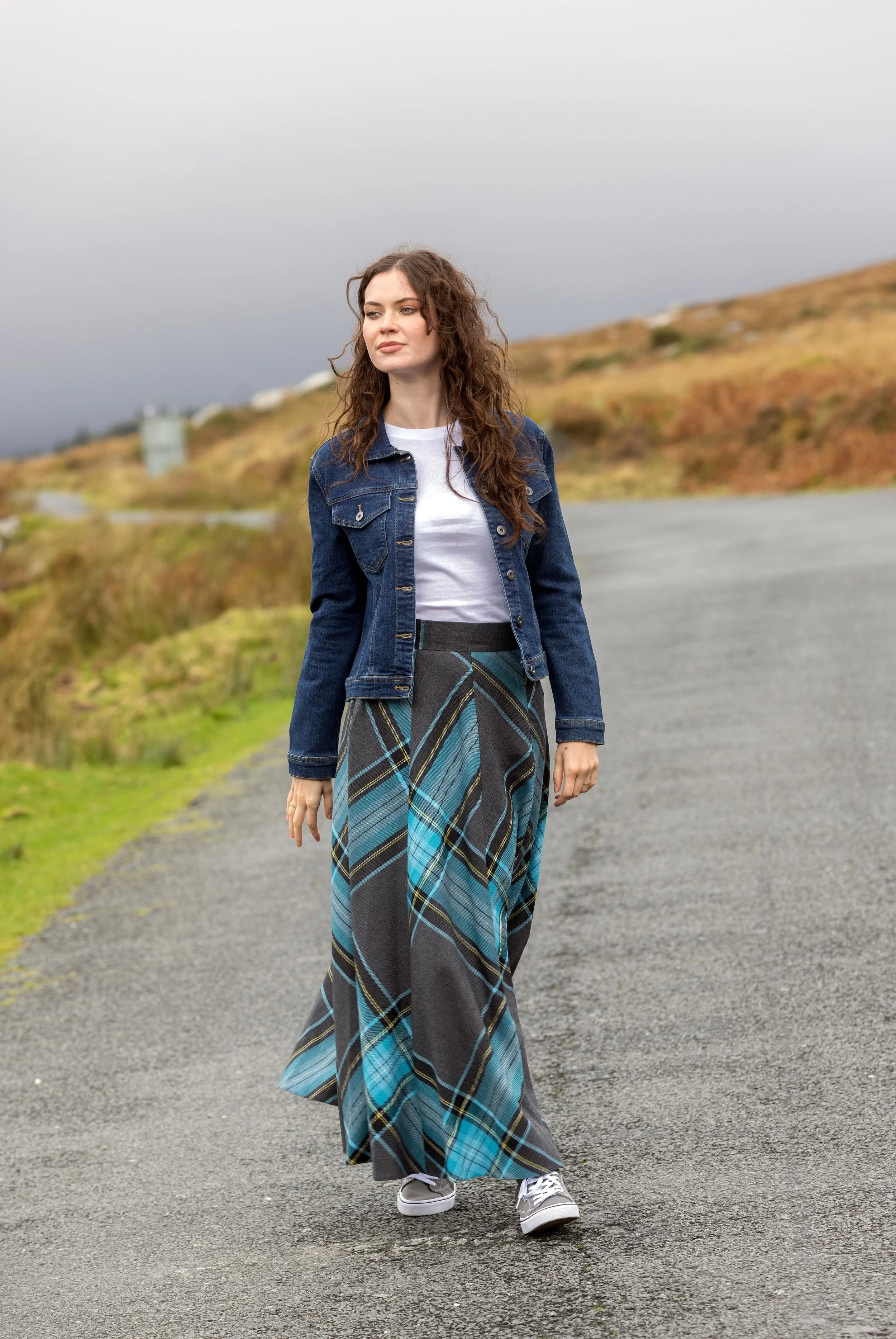 Swing Panel Maxi Circular Skirt