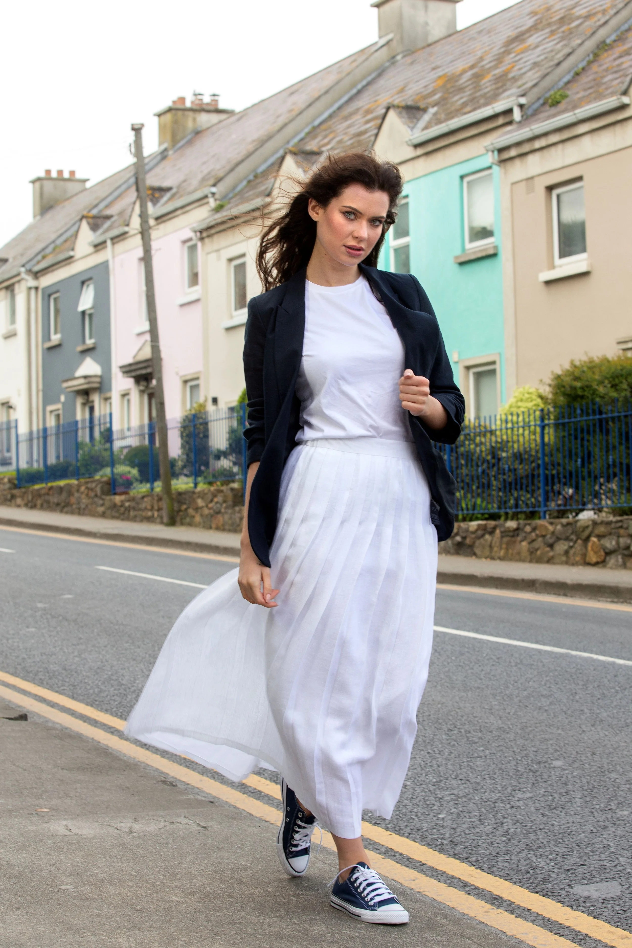 All Pleated Long Skirt