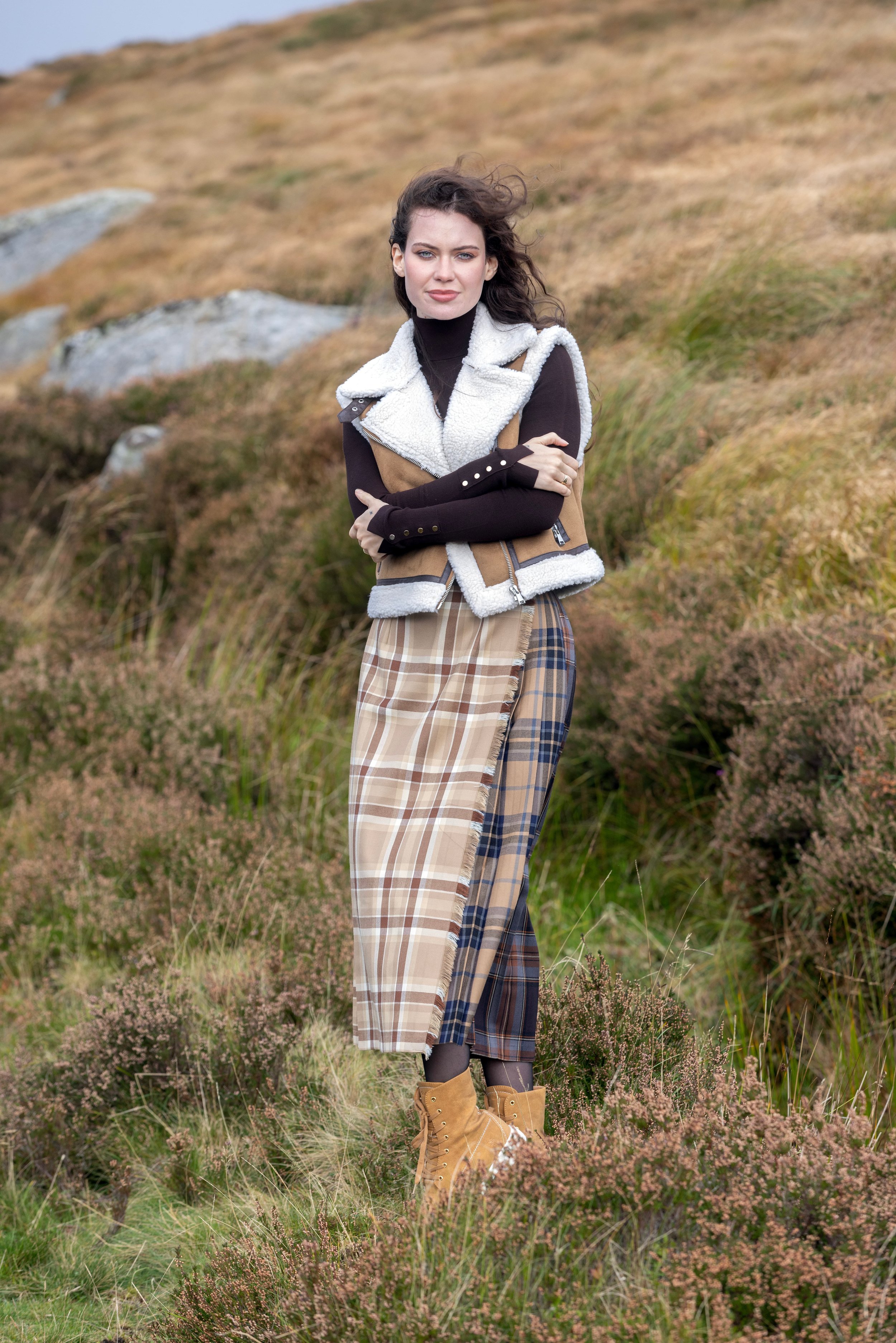 Patchwork Easy Long Kilt