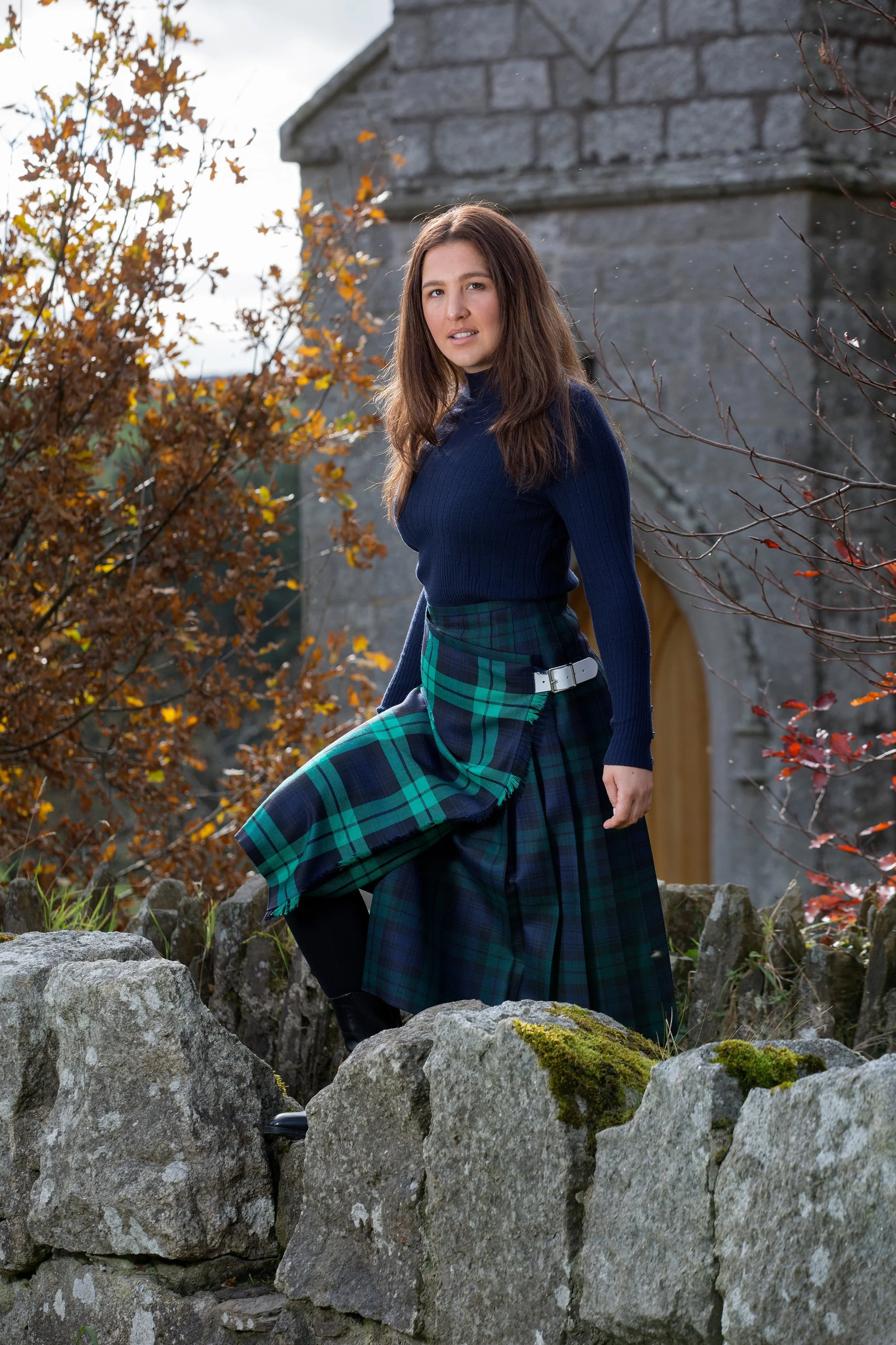 Dip Panel Fashion Kilt