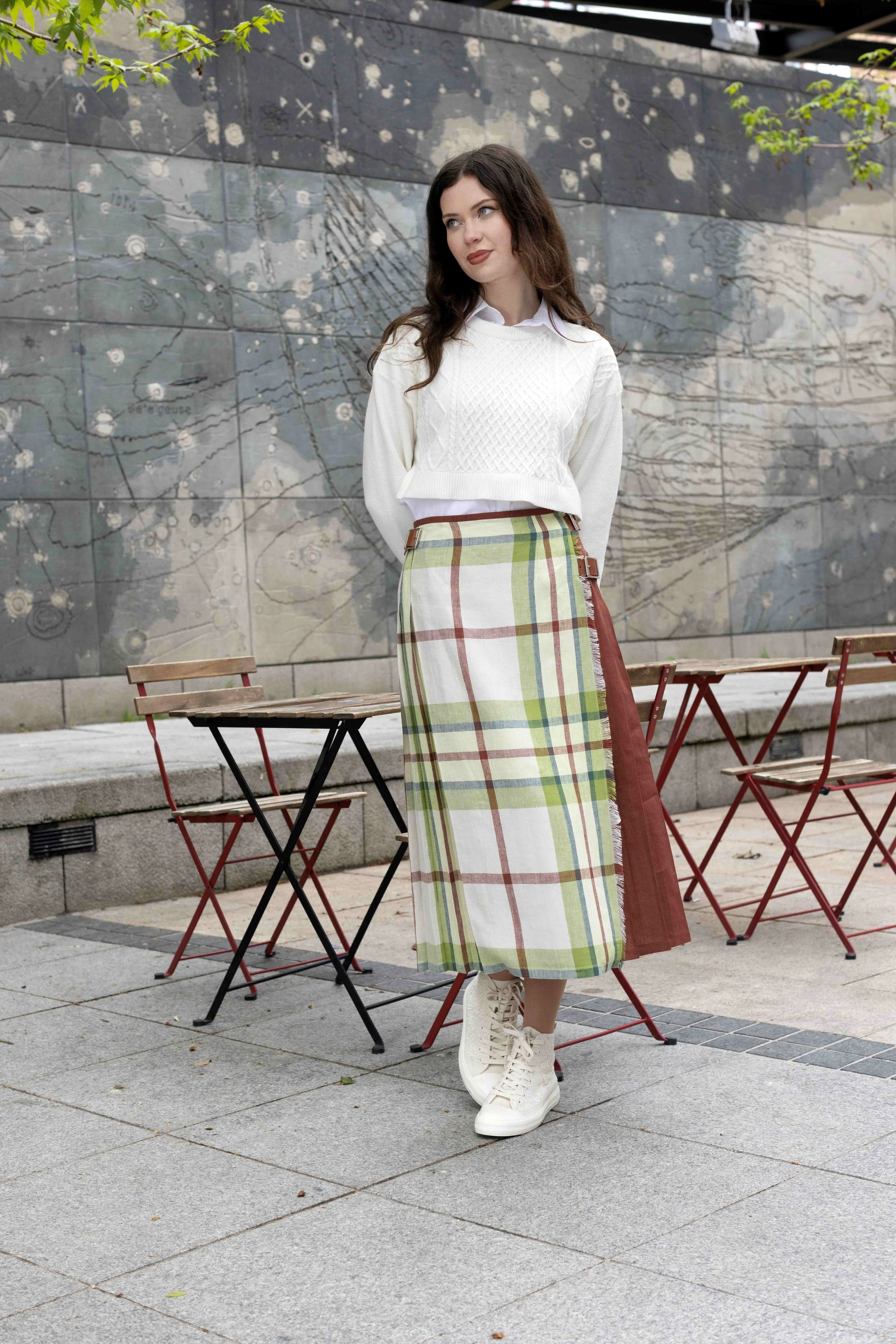 Combination Fashion Long Kilt