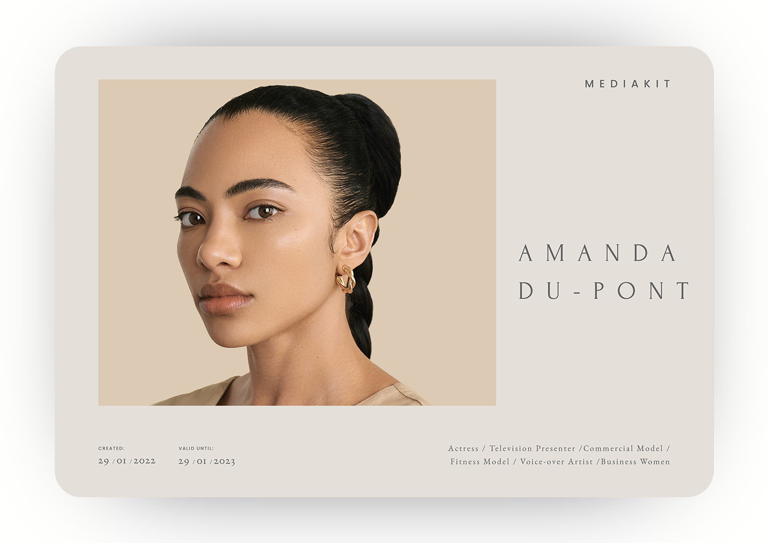 Amanda du - Pont | Media Kit