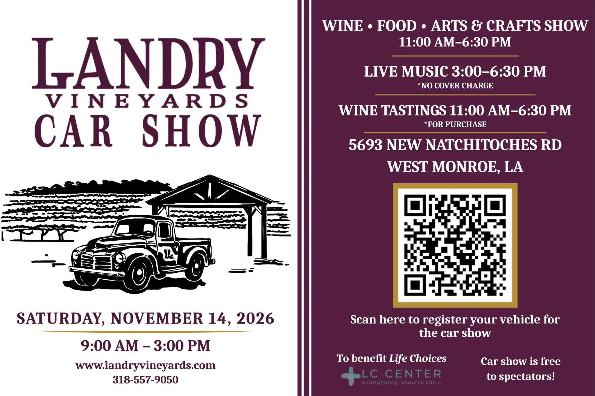 Landry Vineyards Car Show and Arts and Crafts Show