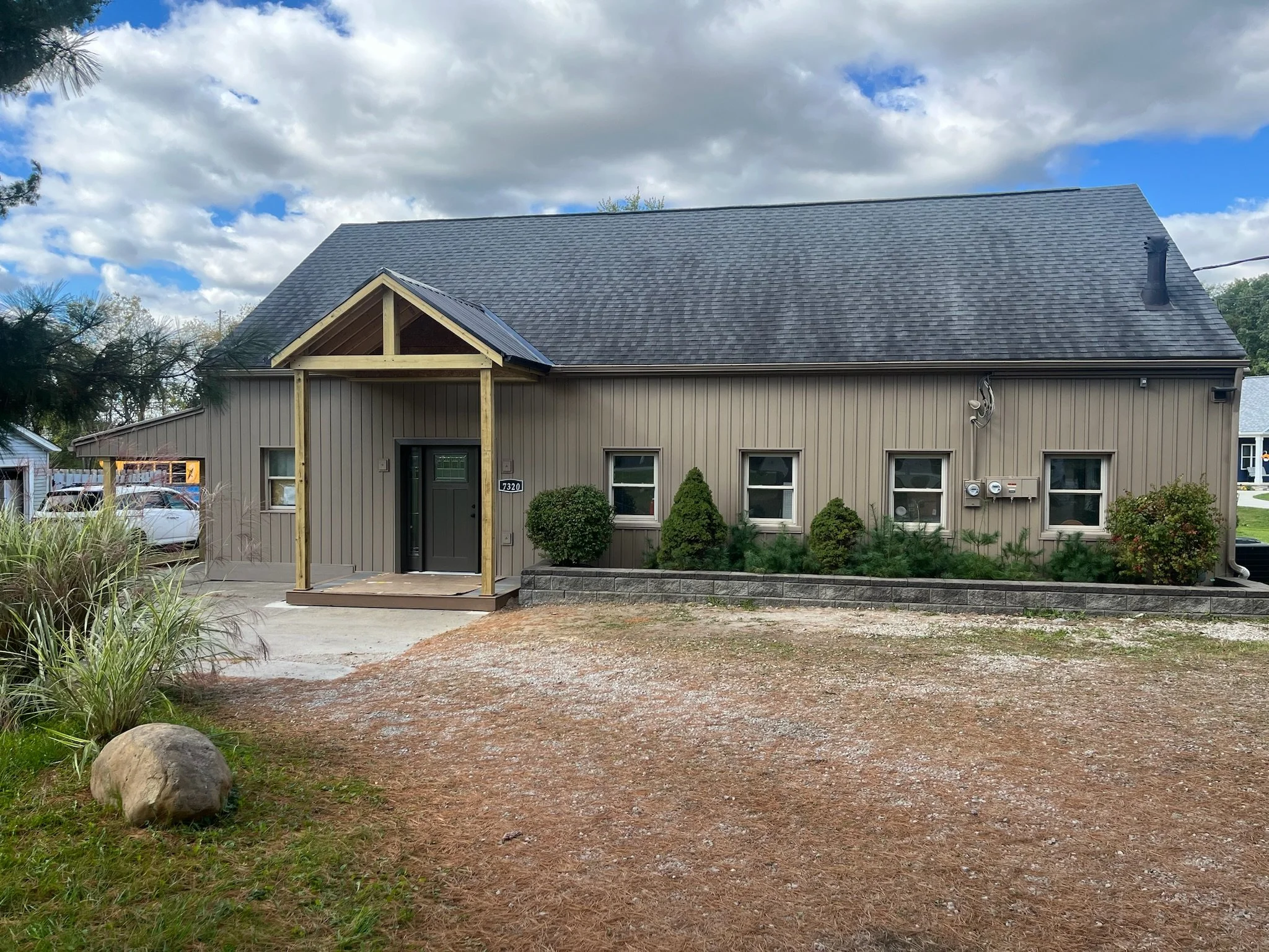 After, exterior renovation.