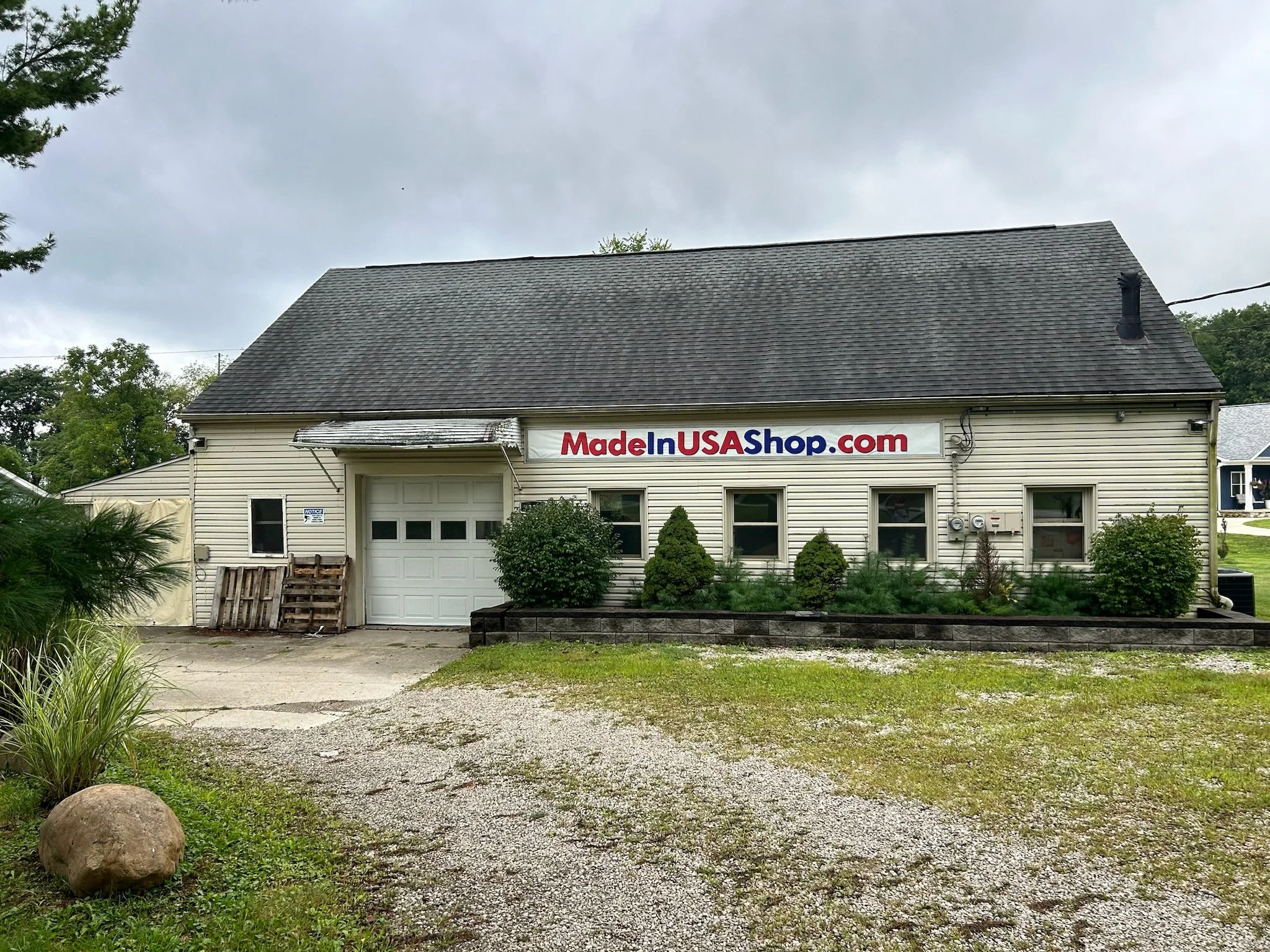 Before, exterior renovation.