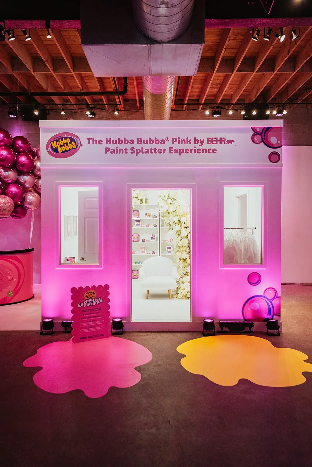 custom-fabricated-brand-paint-splatter-booth-hubbabubba-toronto