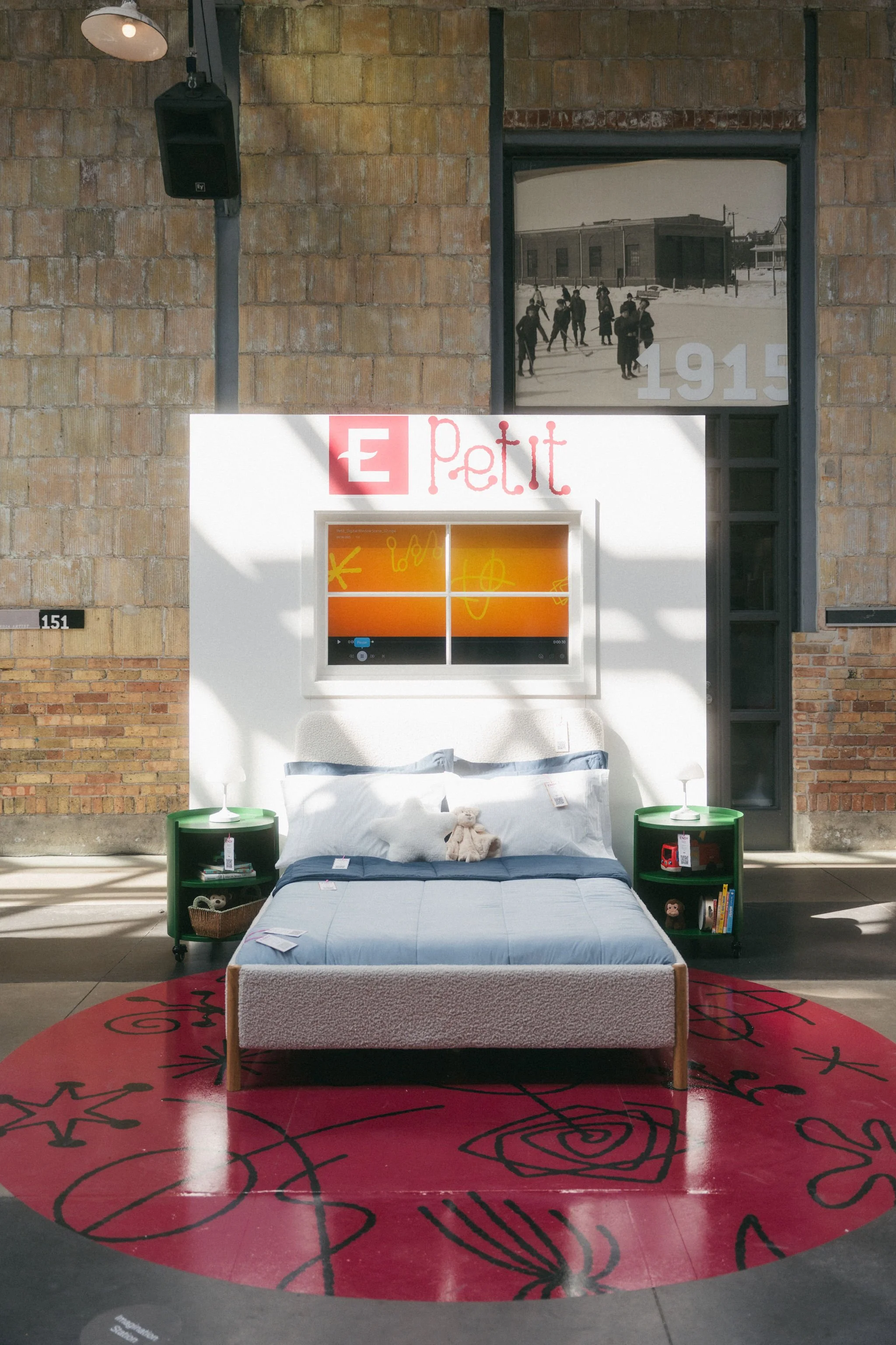 custom built product display backdrop Toronto Endy