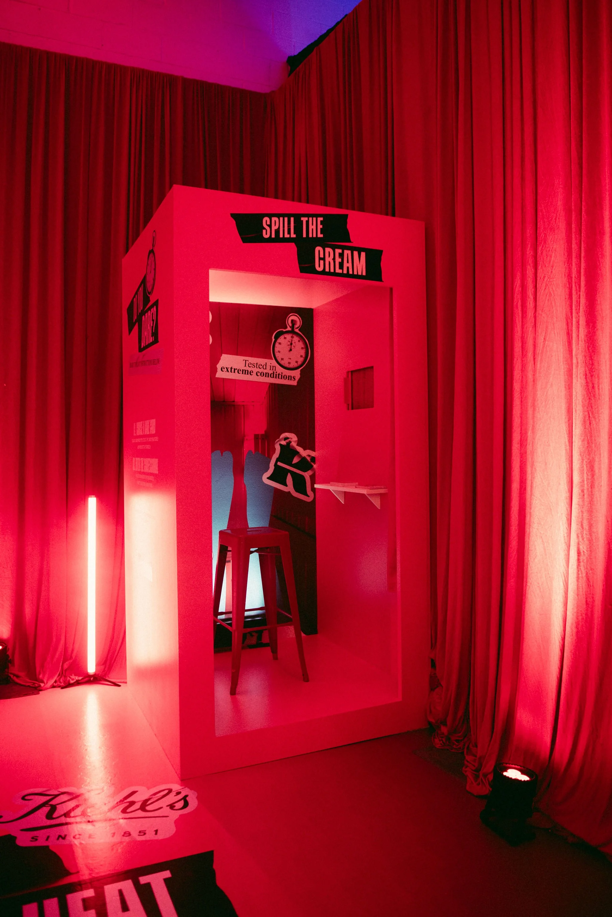 A custom-built photobooth for a Kiehl's event activation in Toronto