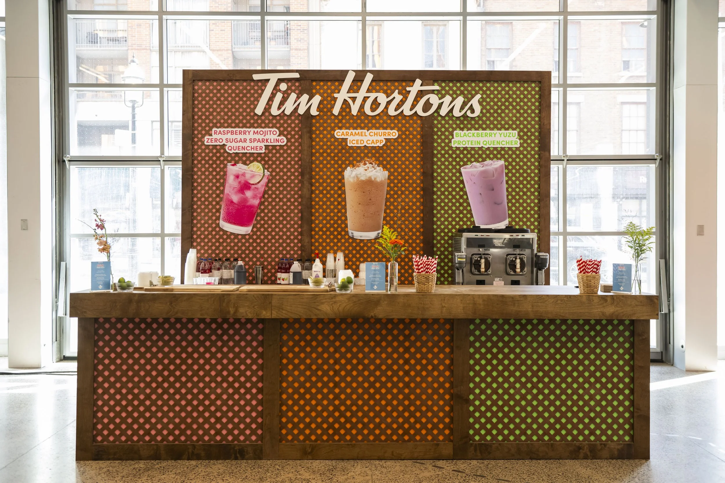 Tim Hortons Bar, Swing, and Backdrops