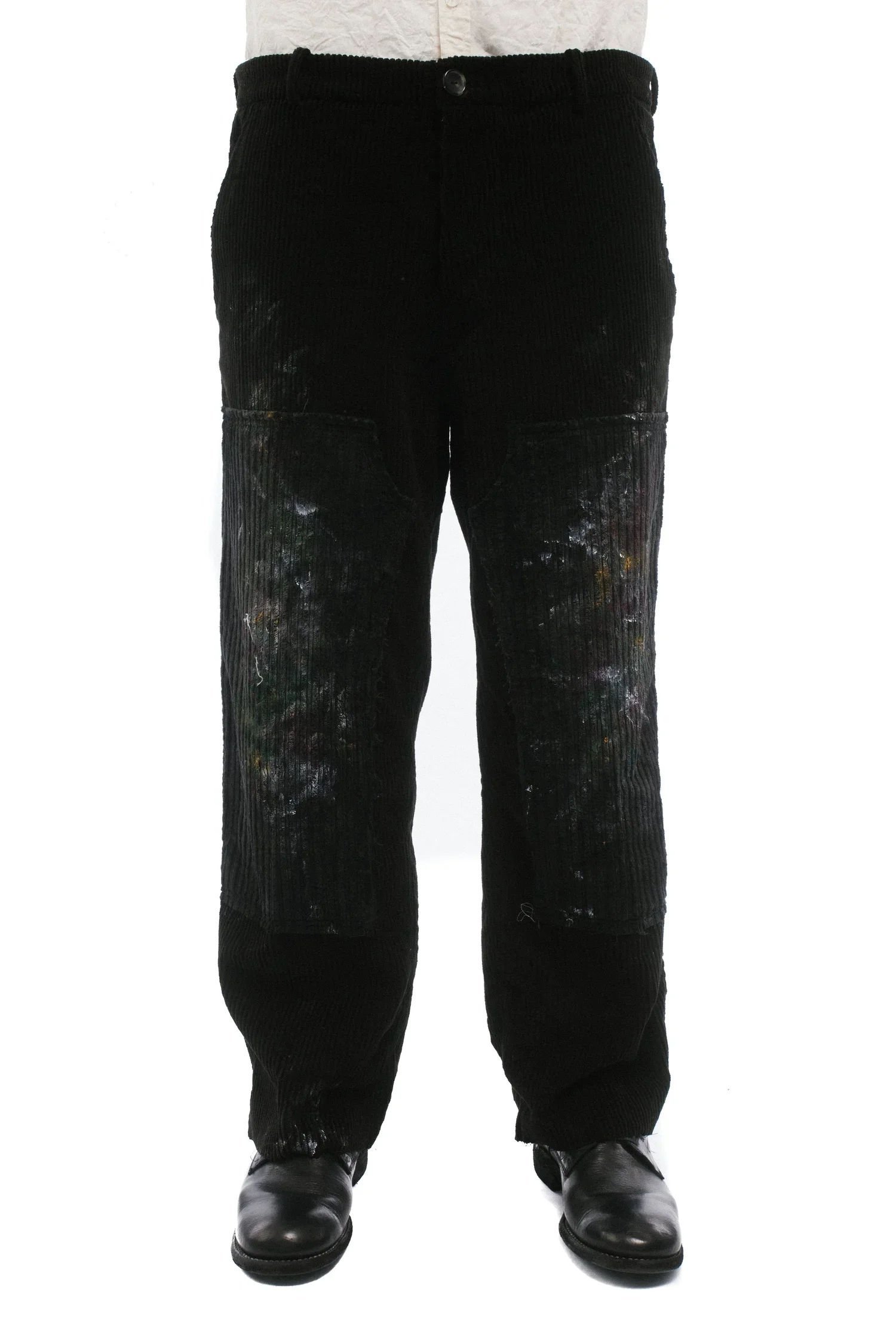 Archivio J.M. Ribot Hand Painted Velvet Trousers