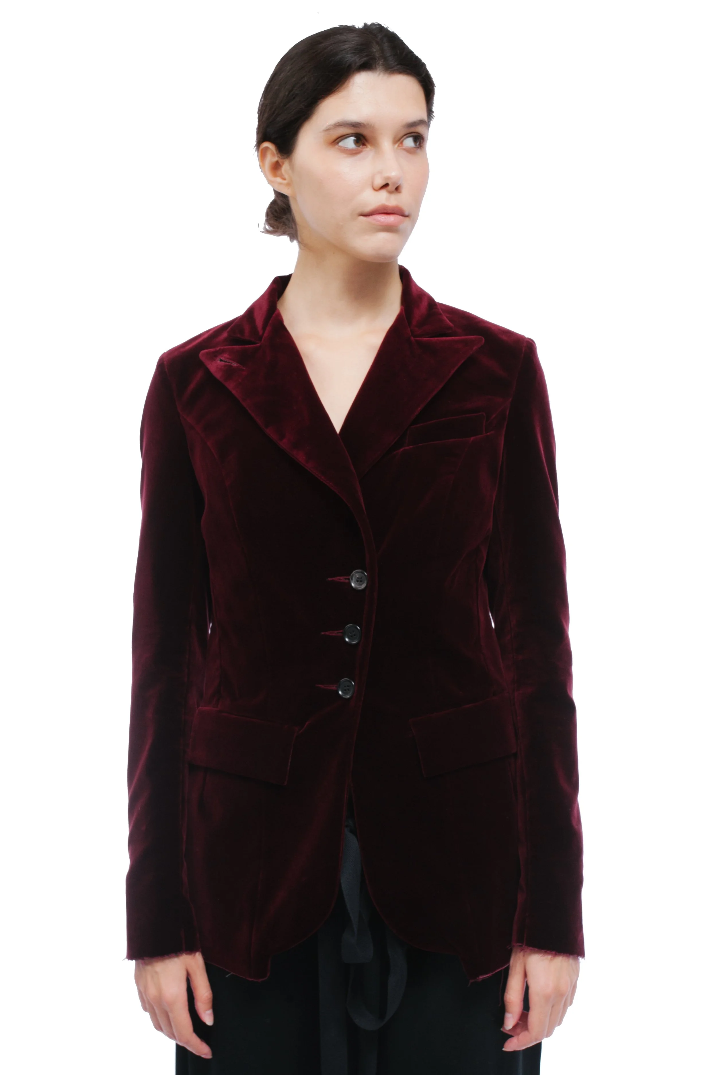 Elena Dawson  garnet Velvet Jacket