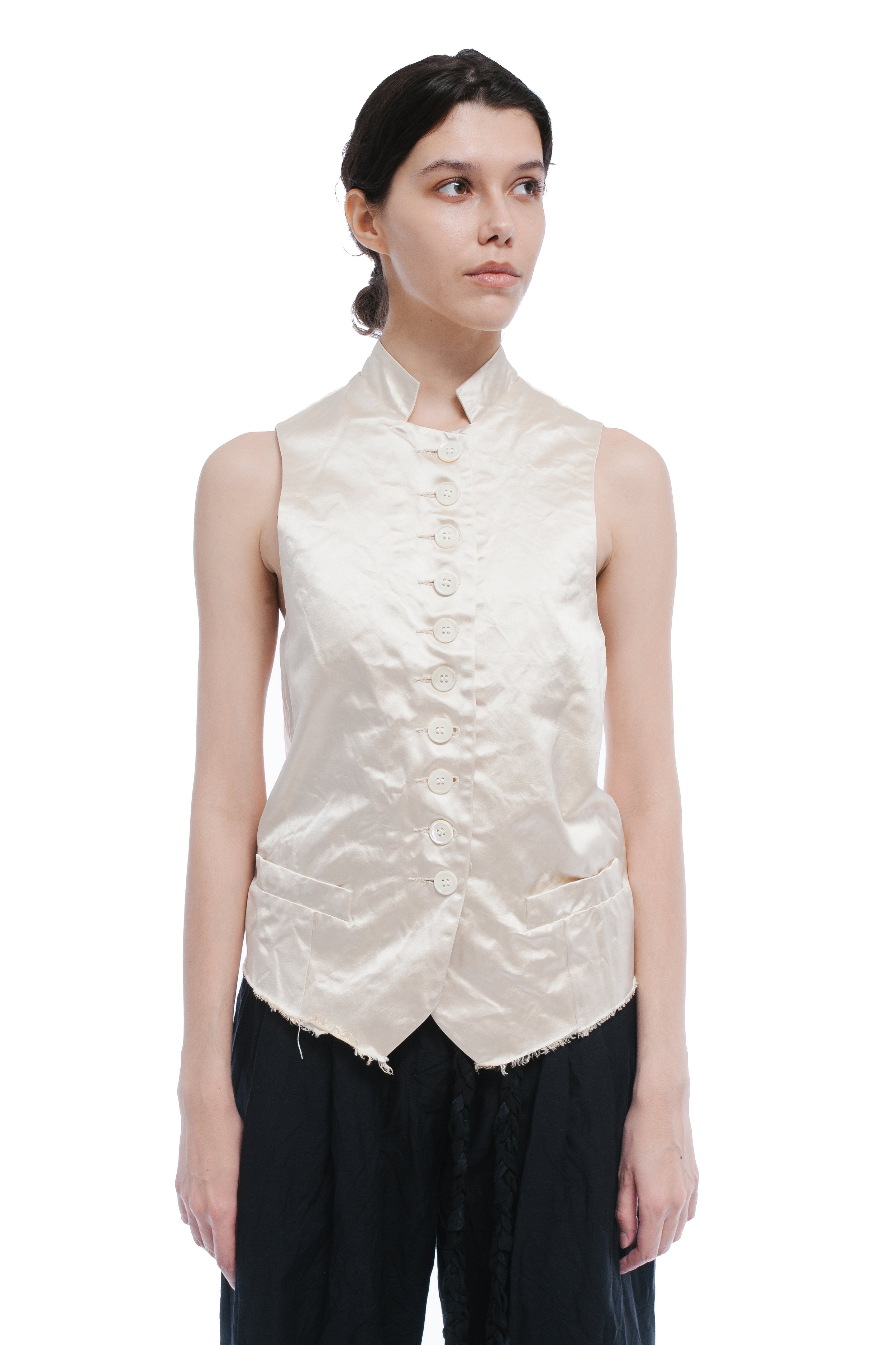 Elena Dawson  High Neck Silk Waistcoat