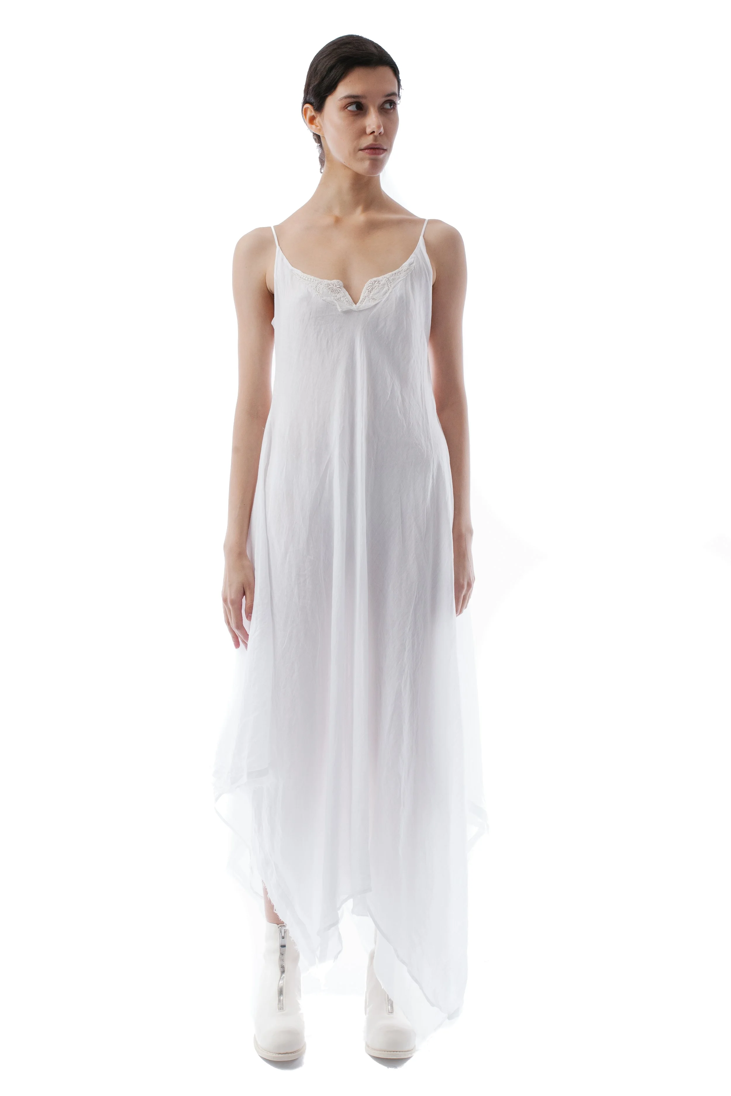 Marc Le Bihan Double-Layer Ramie Dress