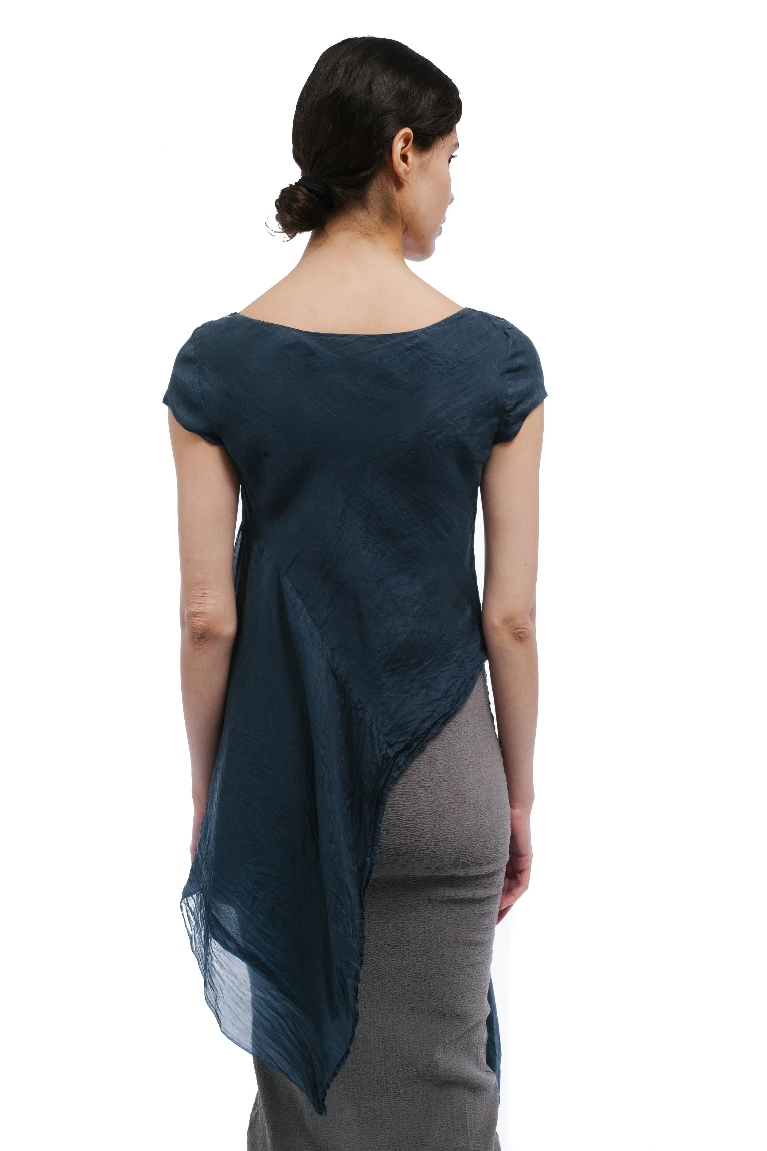 Marc Le Bihan Asymmetrical Silk Top